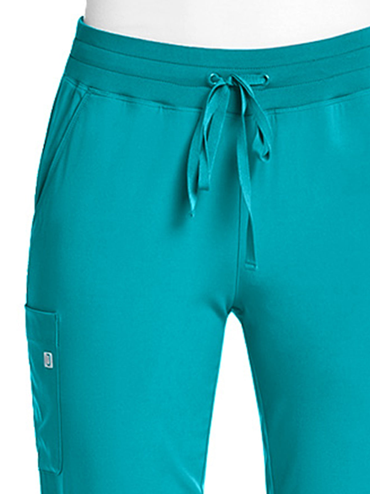 Women's Fitted Five-Pocket Jogger Pant - SJ202 - Teal