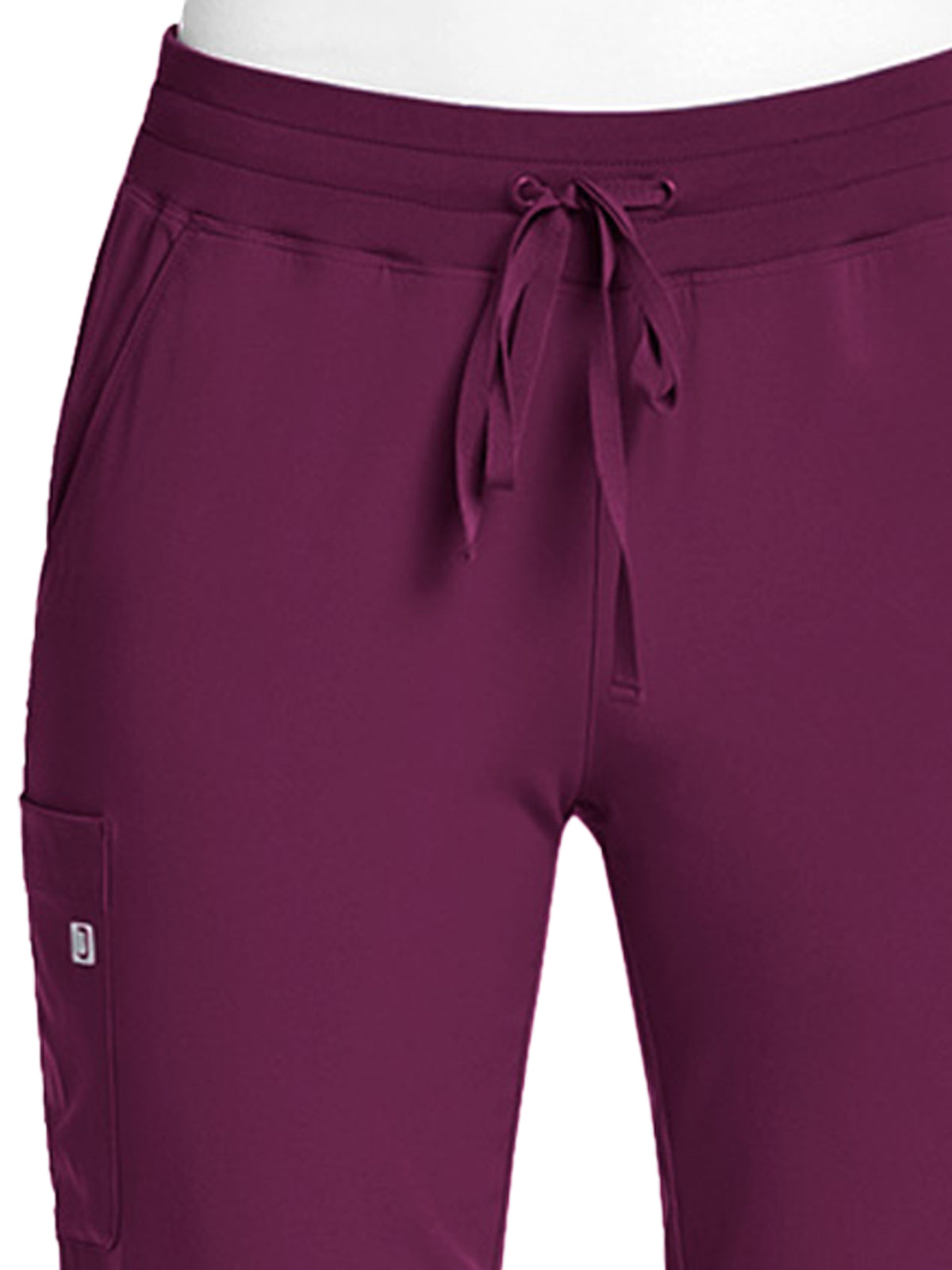 Women's Fitted Five-Pocket Jogger Pant - SJ202 - Wine
