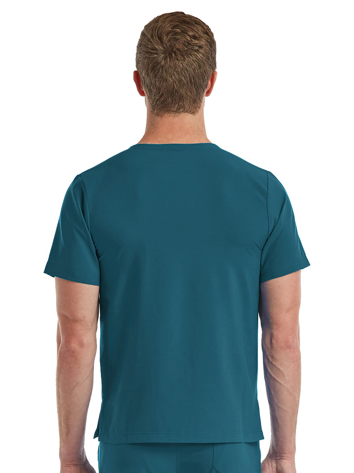 Unisex One-Pocket V-Neck Top - SJ501 - Caribbean