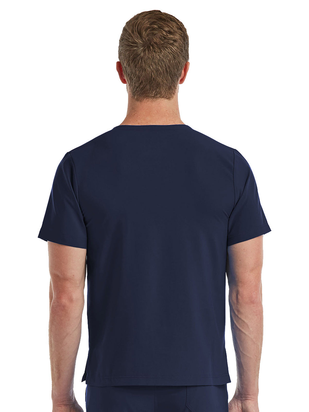 Unisex One-Pocket V-Neck Top - SJ501 - Navy