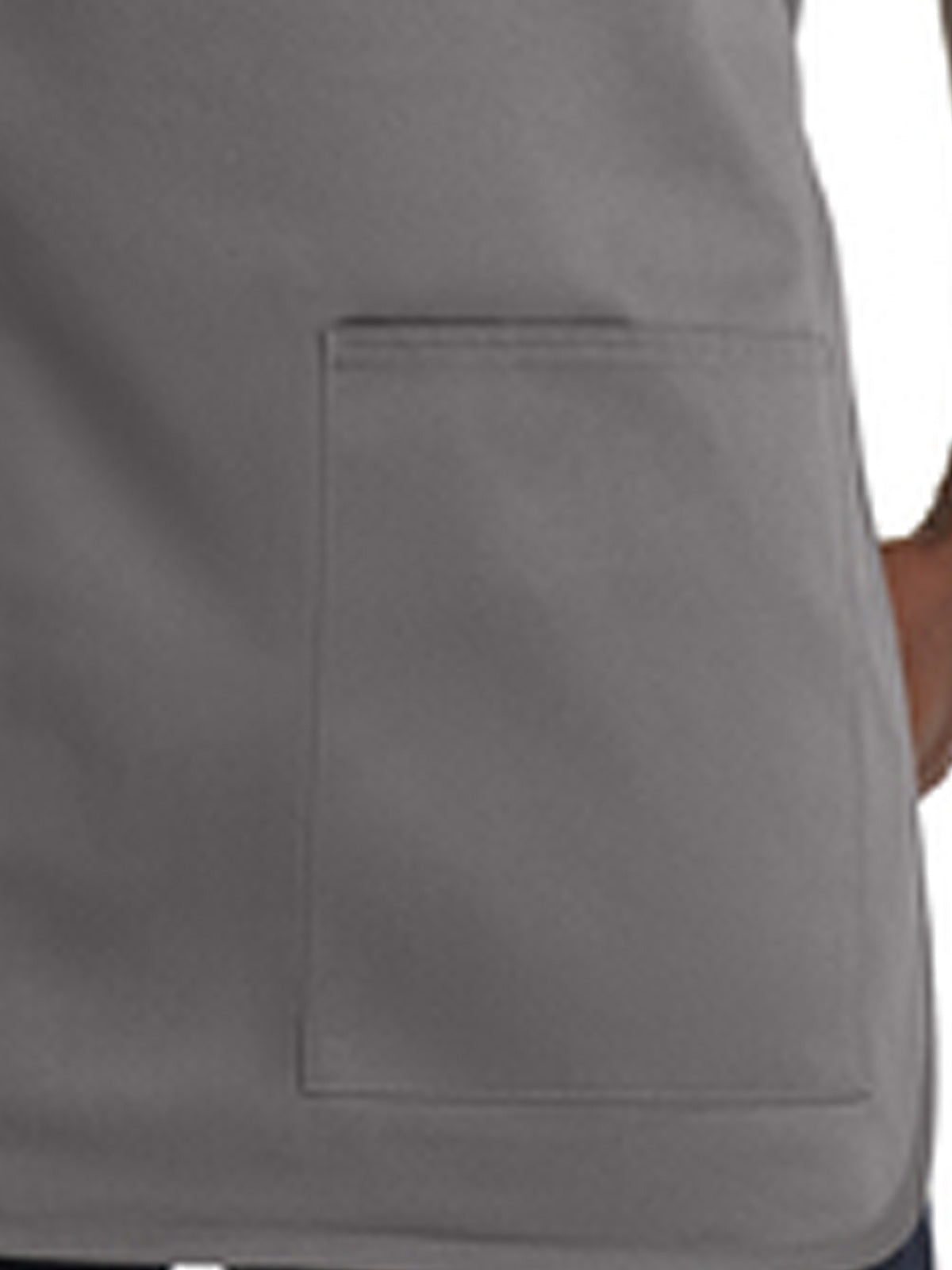 Unisex 2-Pocket Medium-Length Bib Apron - A601 - Charcoal