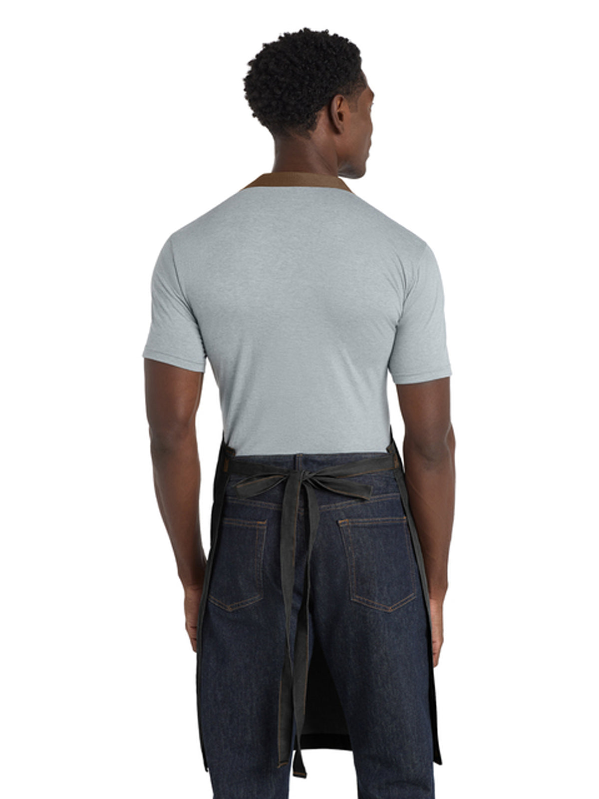 Unisex 2-Pocket Market Full-Length Bib Apron - A800 - Dark Midnight