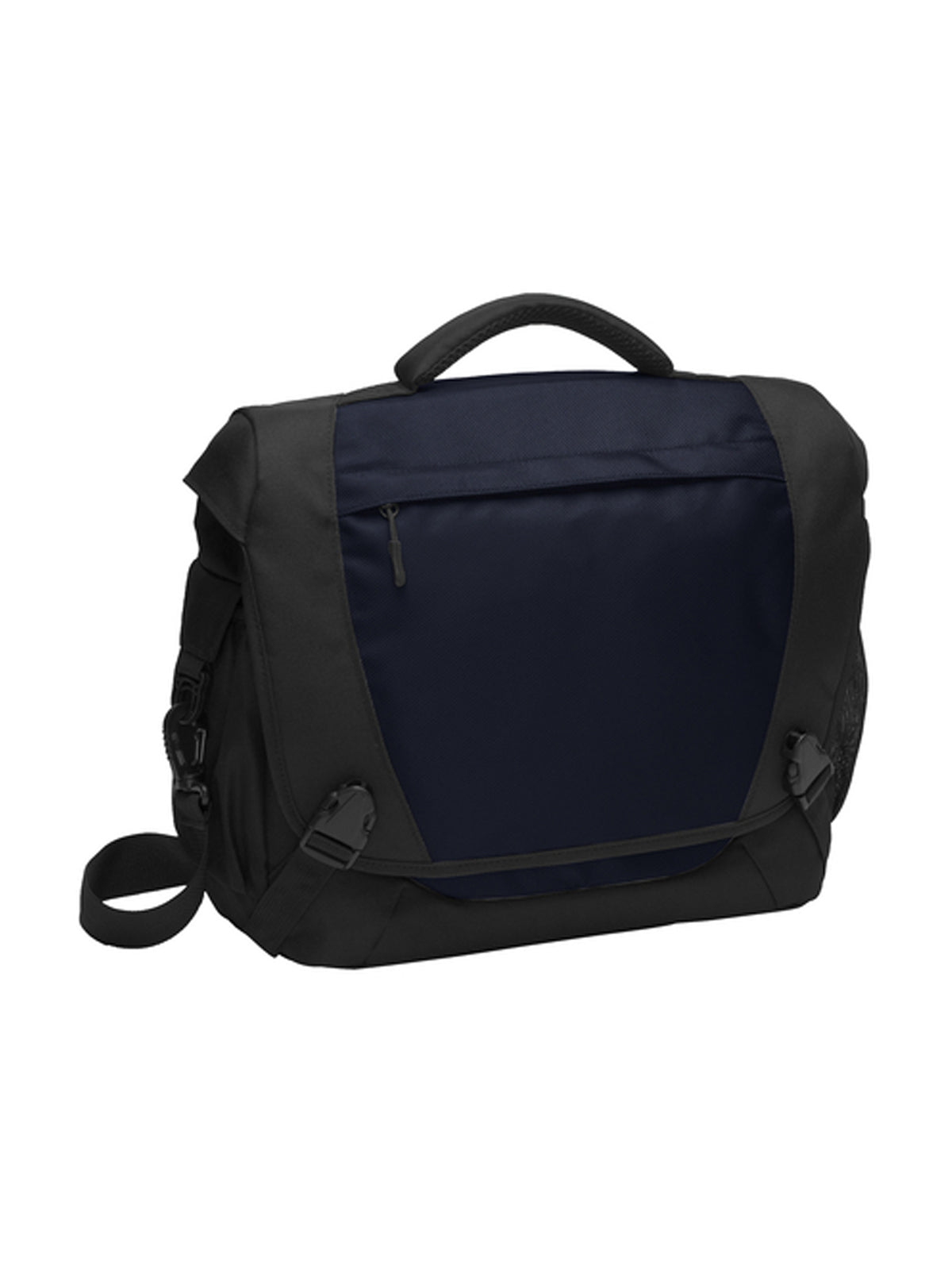 Unisex 4-Pocket Computer Messenger Bag - BG306 - Dark Steel Blue