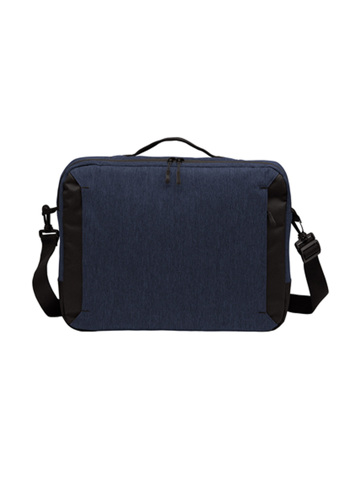 Unisex 3-Pocket Vector Briefcase Bag - BG309 - Navy Heather