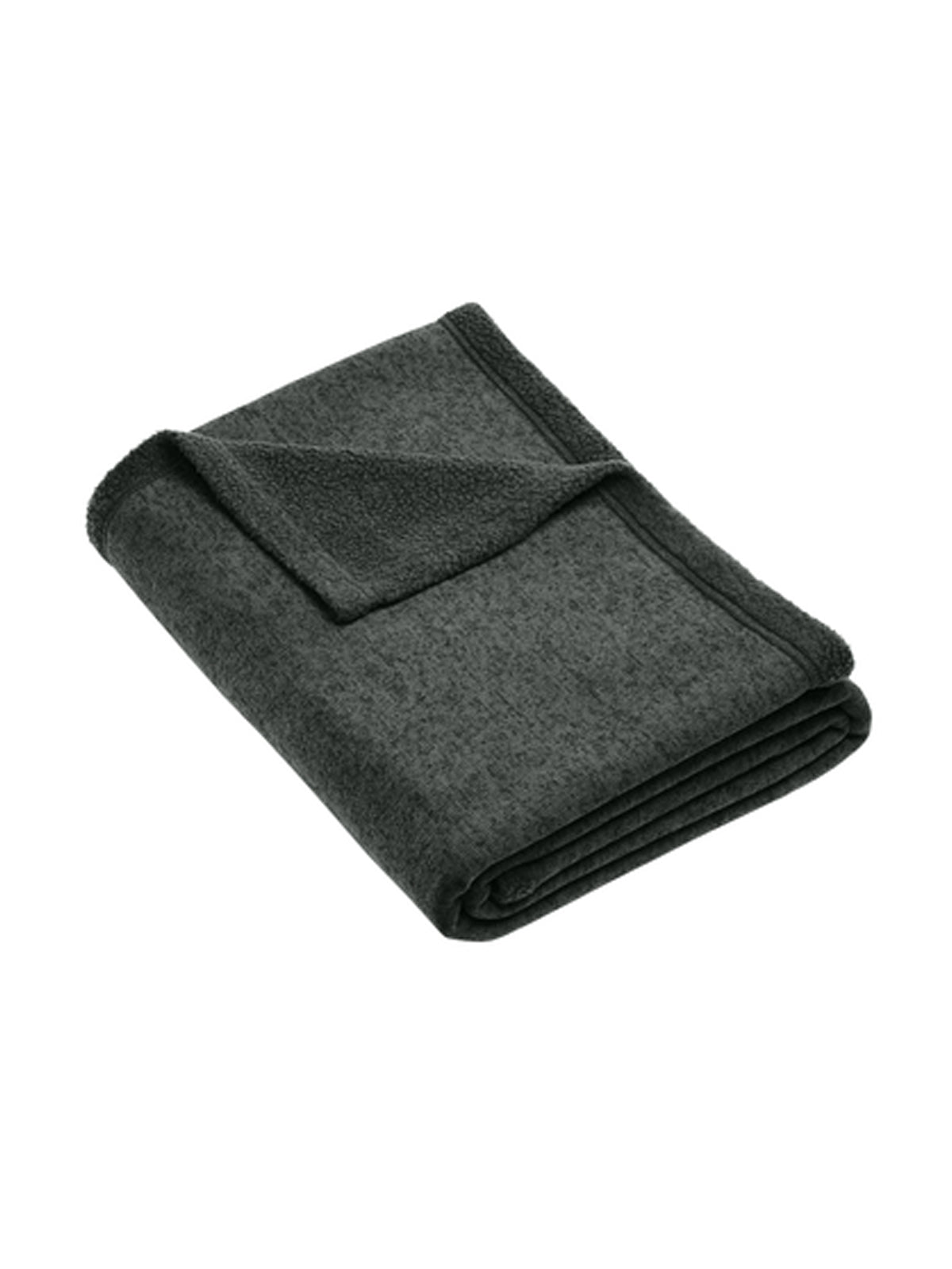 Unisex Arc Sweater Fleece Blanket - BP46 - Deep Smoke Heather