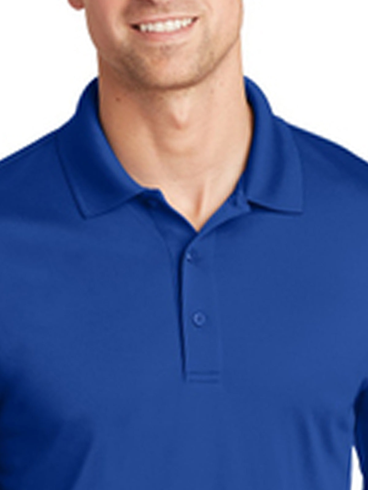 Men's Pocketless Long Sleeve Polo - CS412LS - Royal