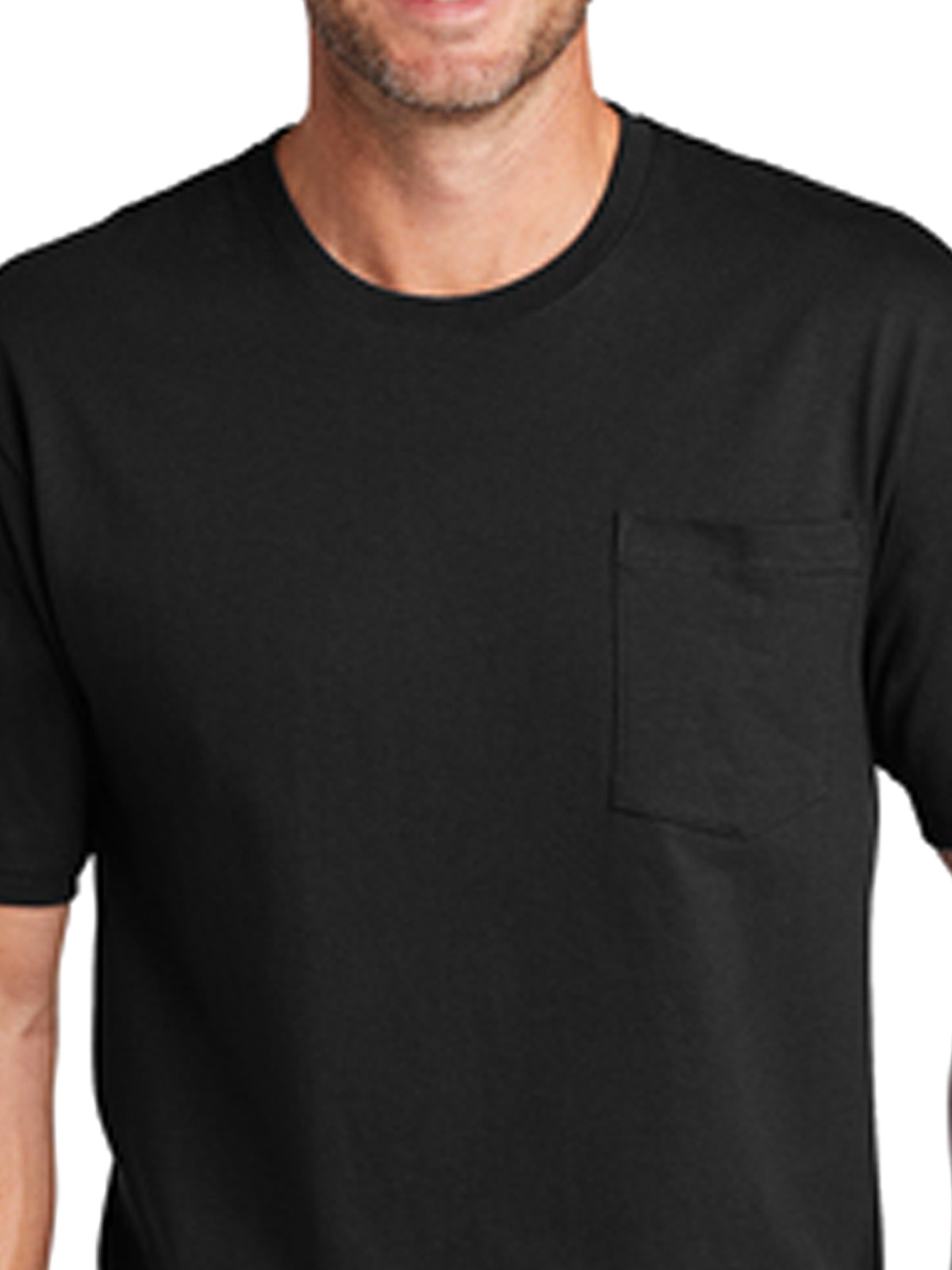 Men's 1-Pocket Workwear Tee - CS430 - Black