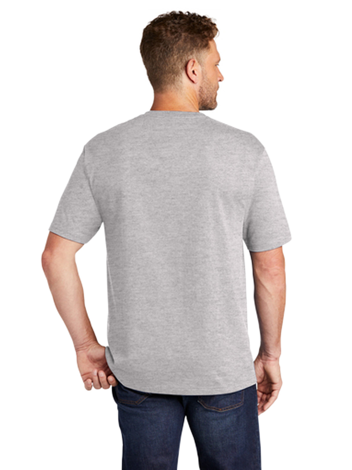 Men's 1-Pocket Workwear Tee - CS430 - Heather Grey