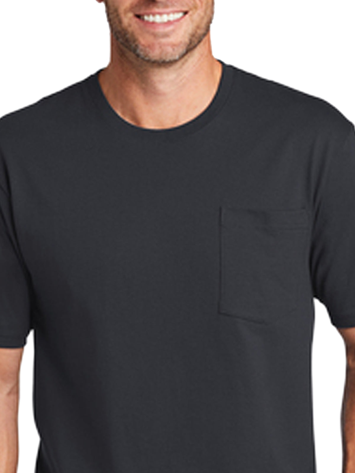 Men's 1-Pocket Workwear Tee - CS430 - Navy Blue