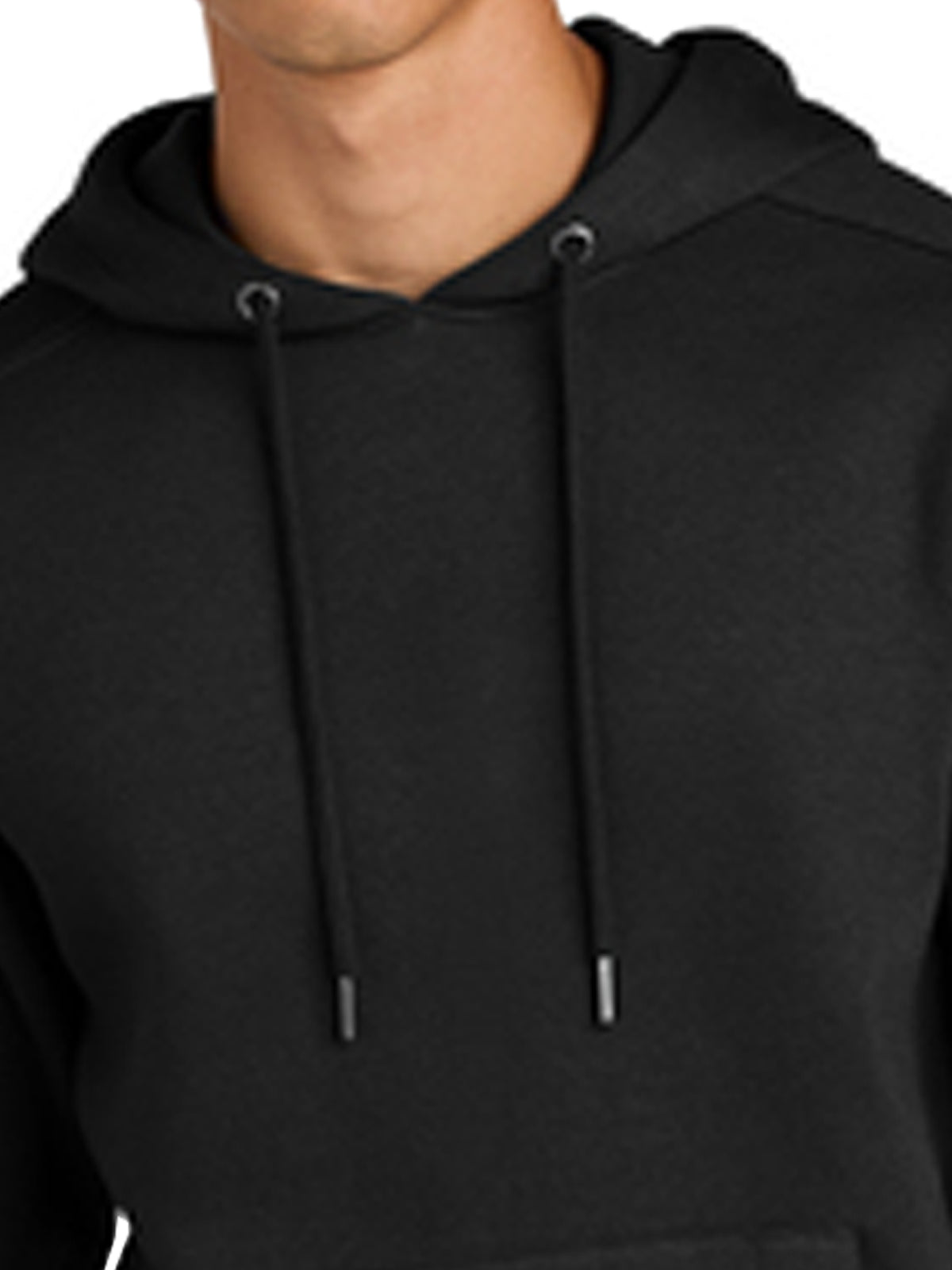 Men's 1-Pocket Perfect Weight Fleece Hoodie - DT1101 - Jet Black