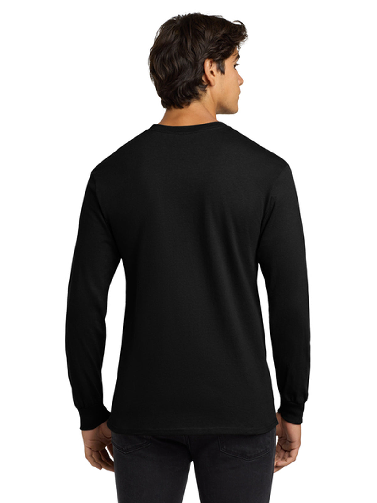 Men's Pocketless Long Sleeve Tee - G2400 - Black