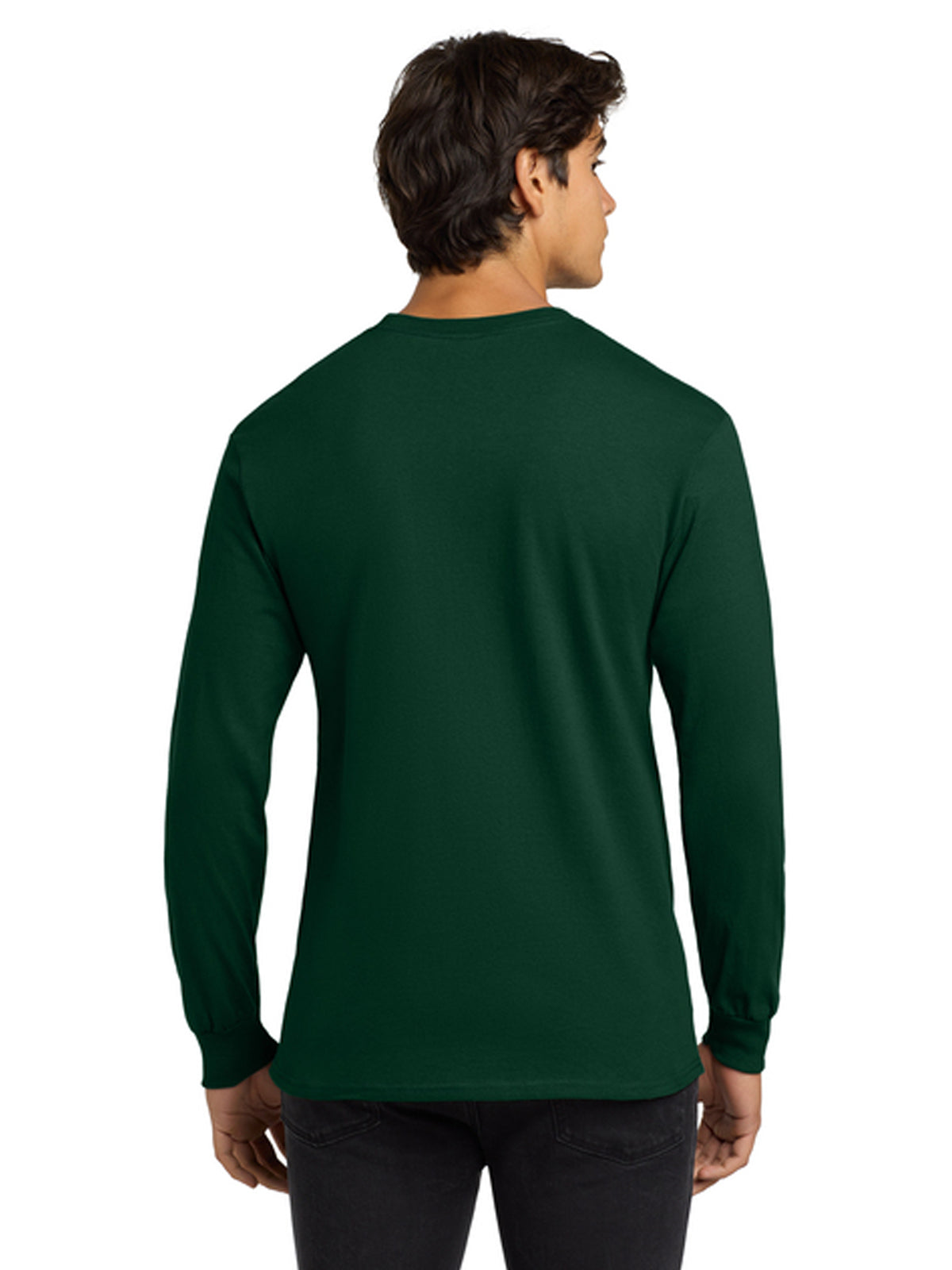 Men's Pocketless Long Sleeve Tee - G2400 - Forest Green