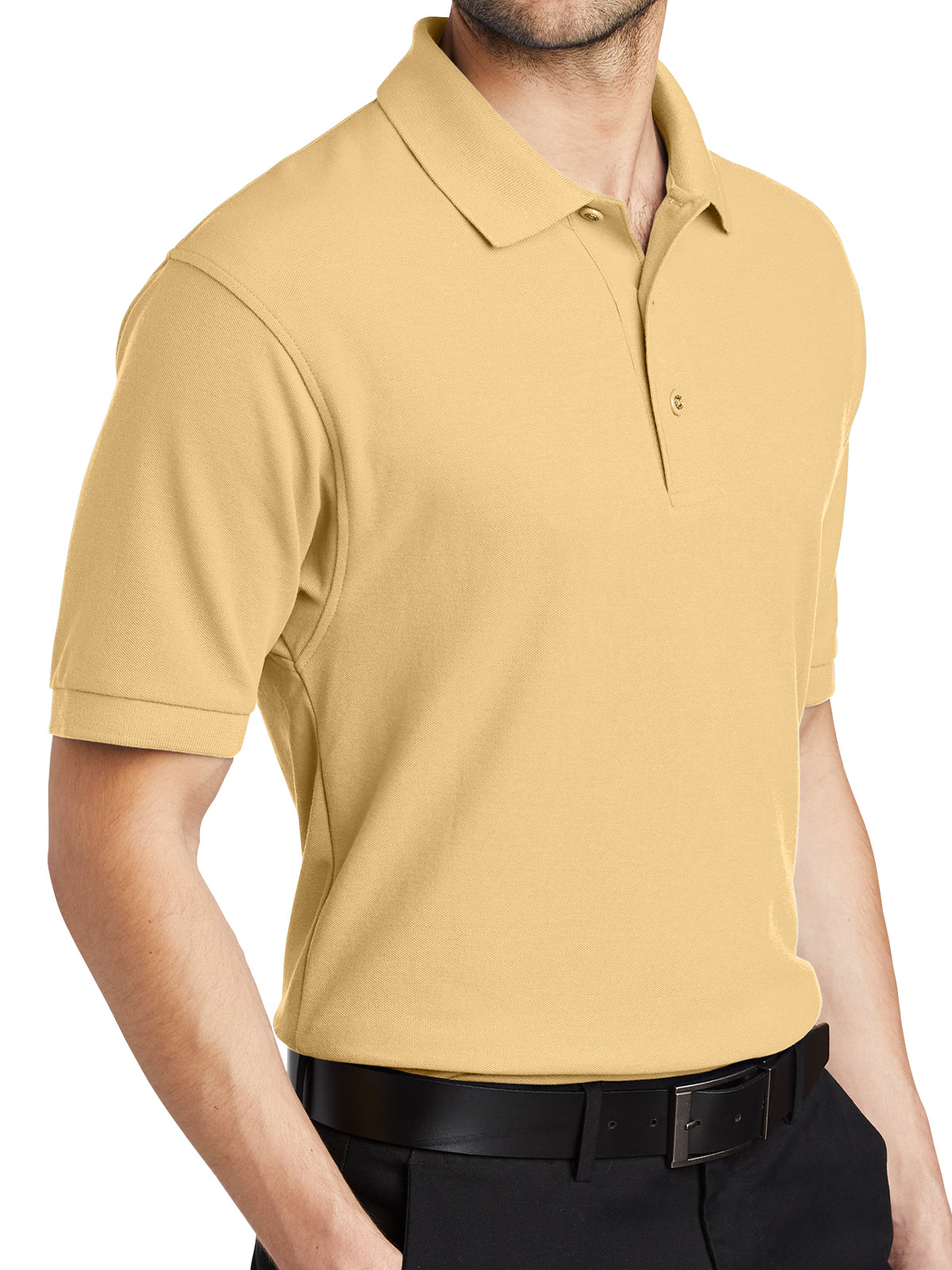 Men's Stretch Pique Polo - K500 - Banana