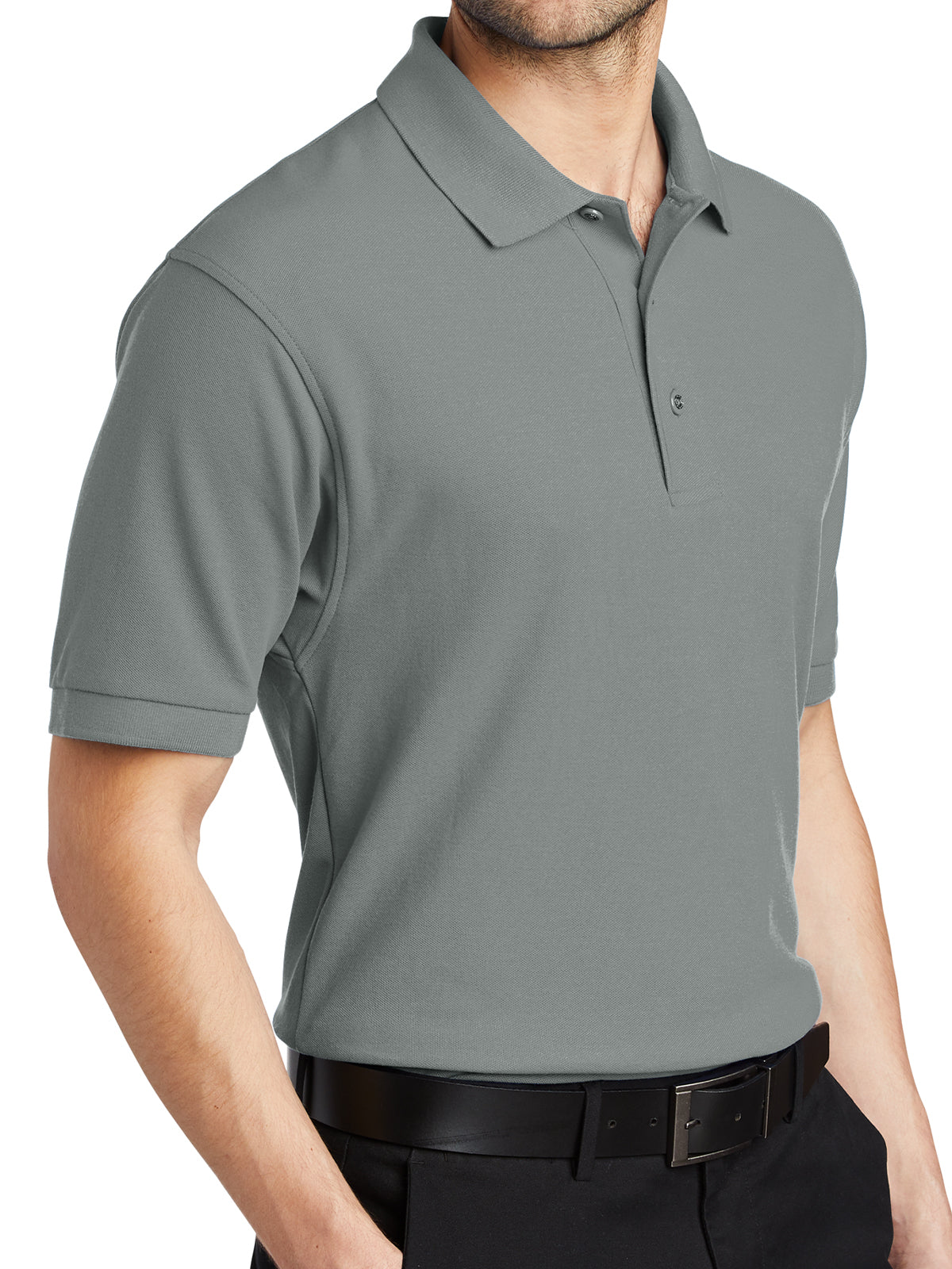 Men's Stretch Pique Polo - K500 - Cool Grey