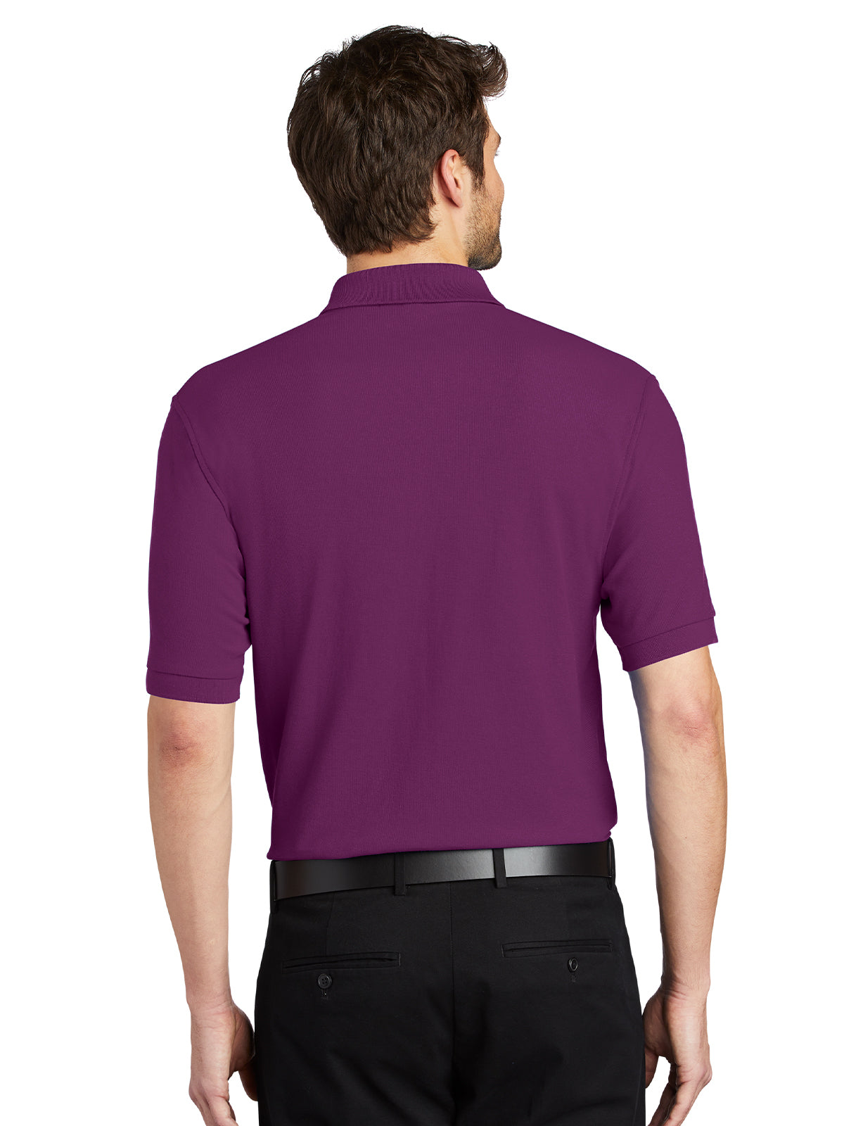 Men's Stretch Pique Polo - K500 - Deep Berry