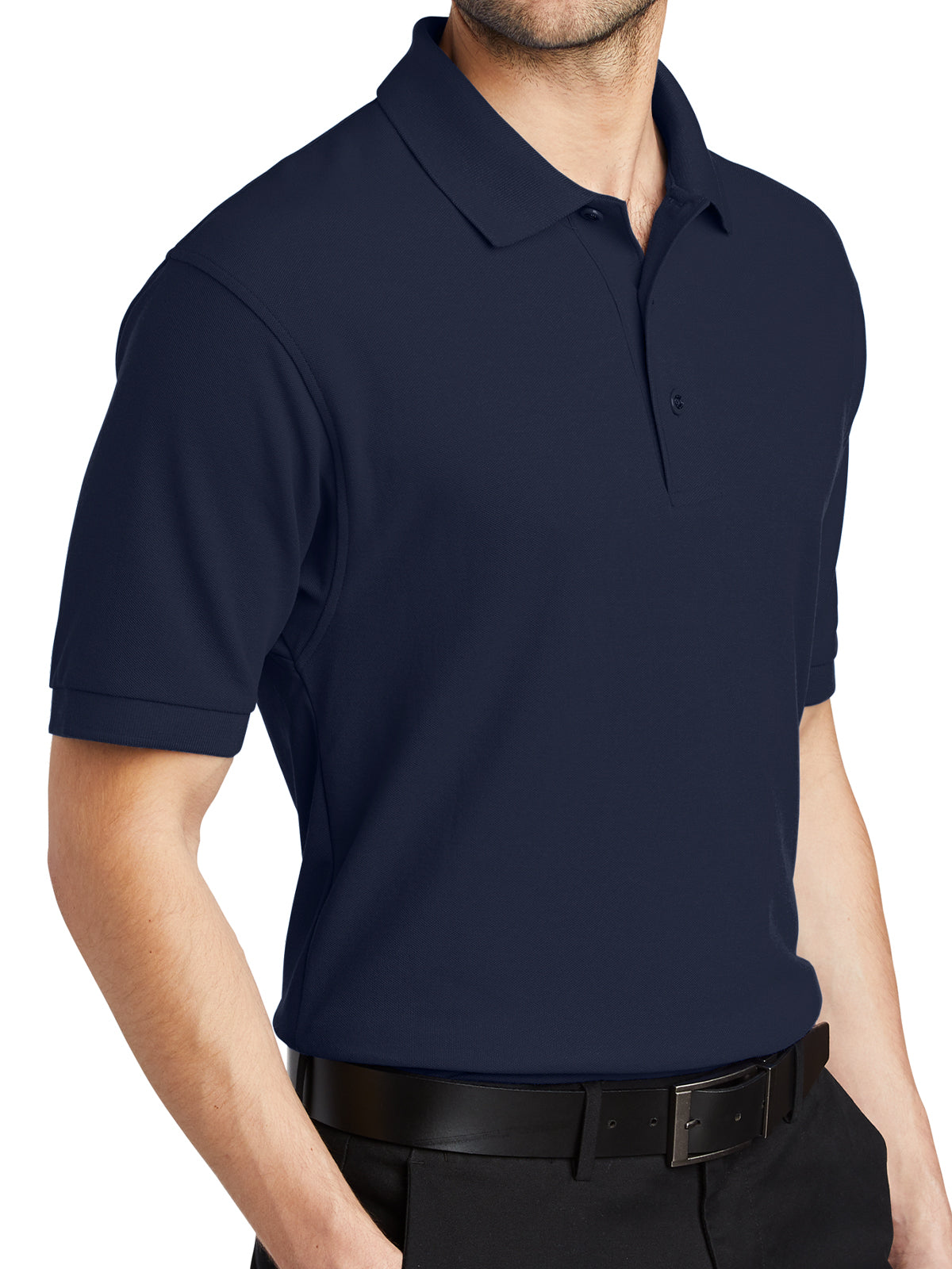 Men's Stretch Pique Polo - K500 - Navy