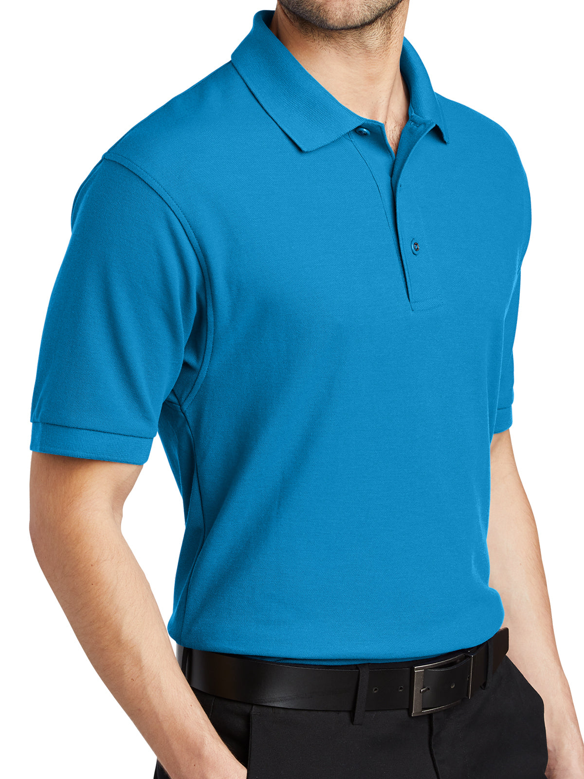 Men's Stretch Pique Polo - K500 - Turquoise
