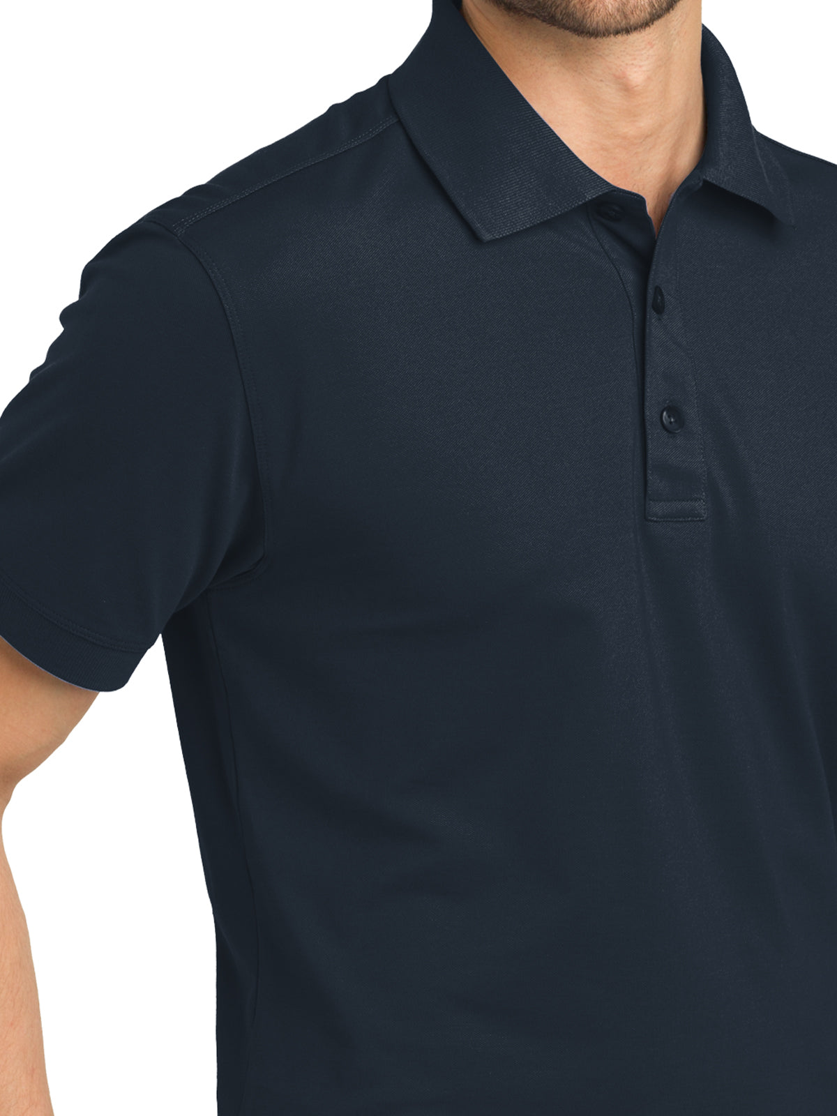 Men's Stretch Pique Polo - K555 - Dress Blue Navy
