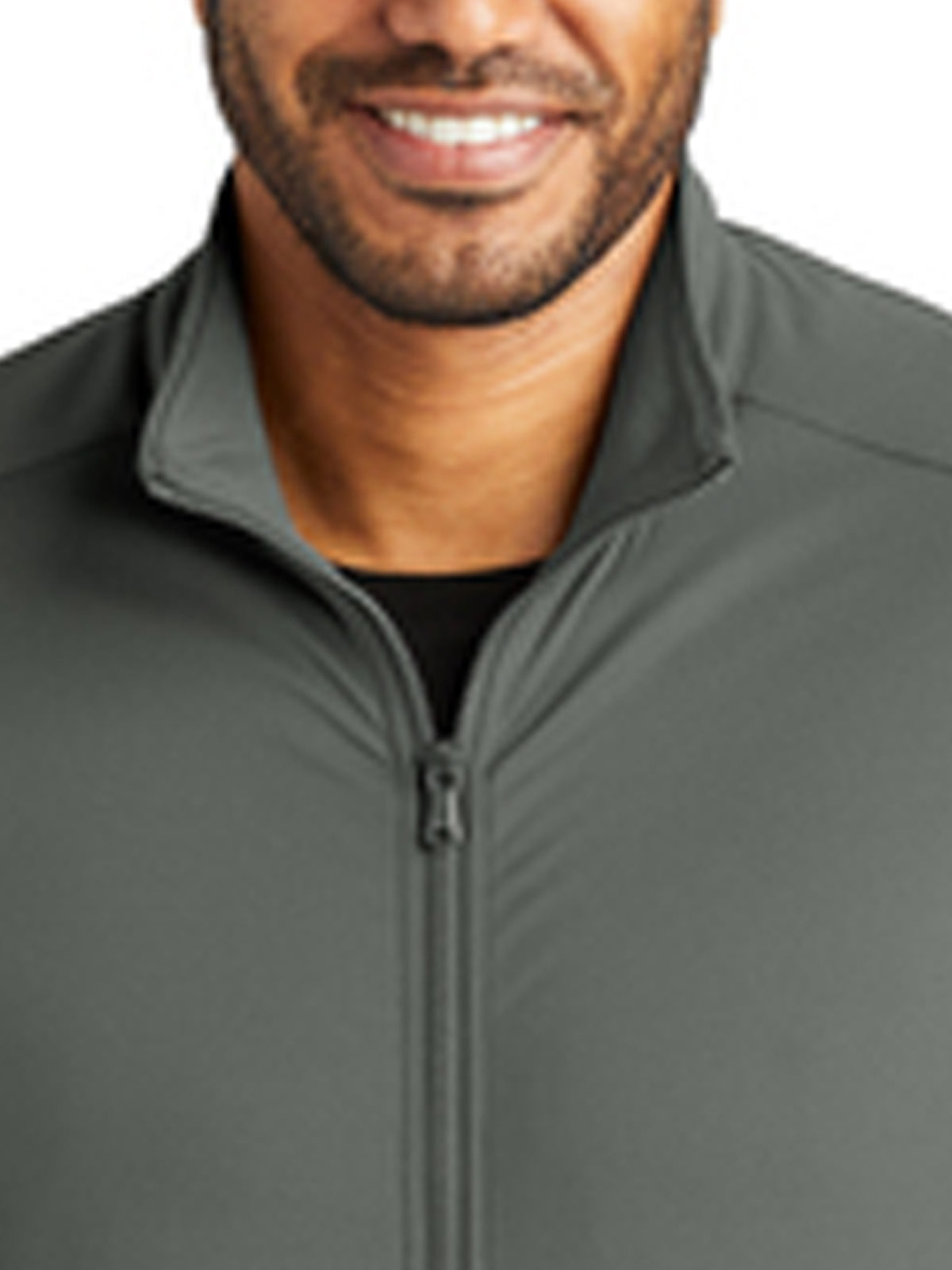 Men's 2-Pocket Stretch Fleece Full-Zip Sweatshirt - K595 - Pewter