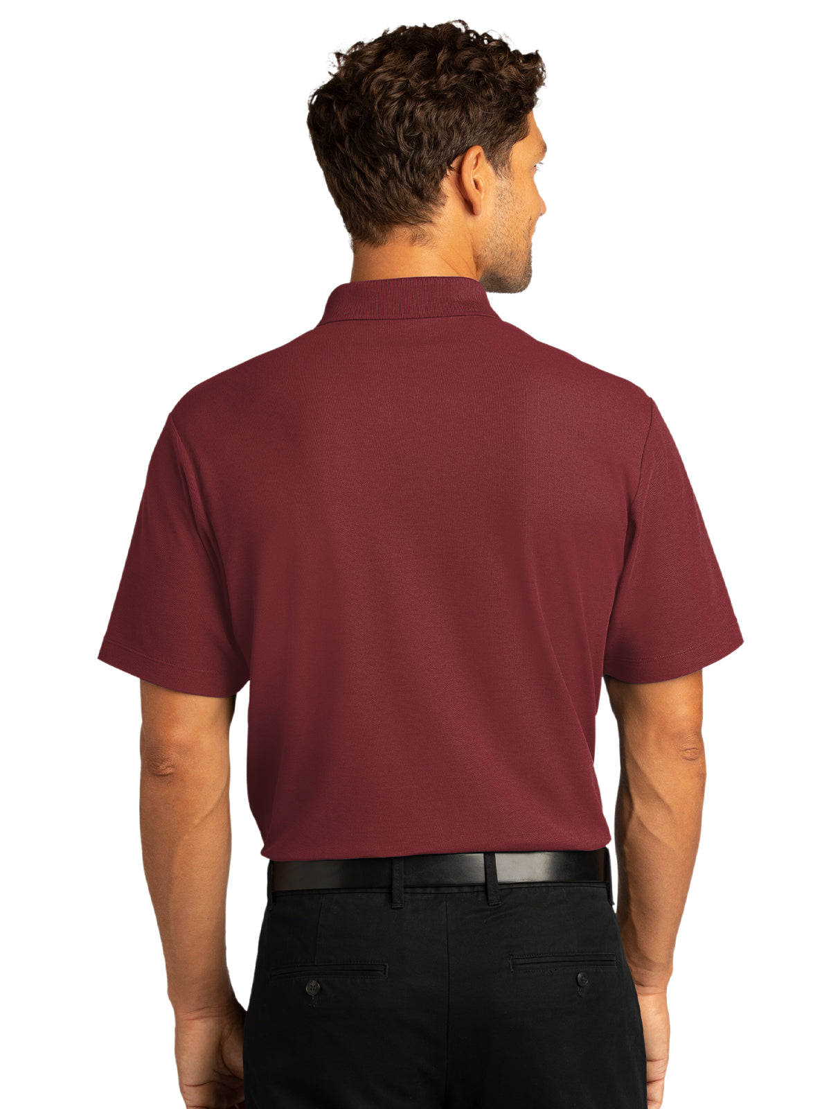 Men's Short Sleeve Polo - K810 - Burgundy