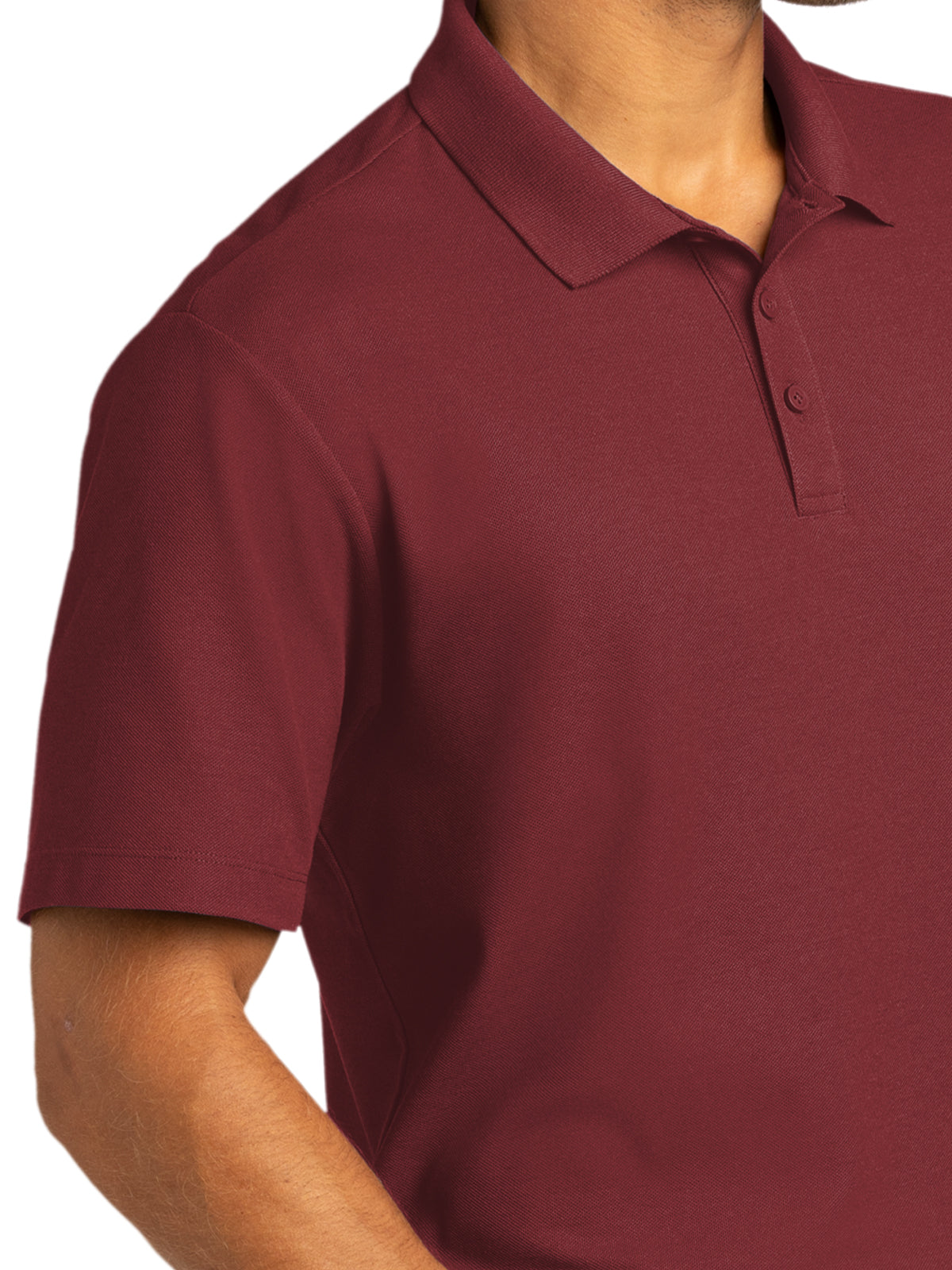 Men's Short Sleeve Polo - K810 - Burgundy