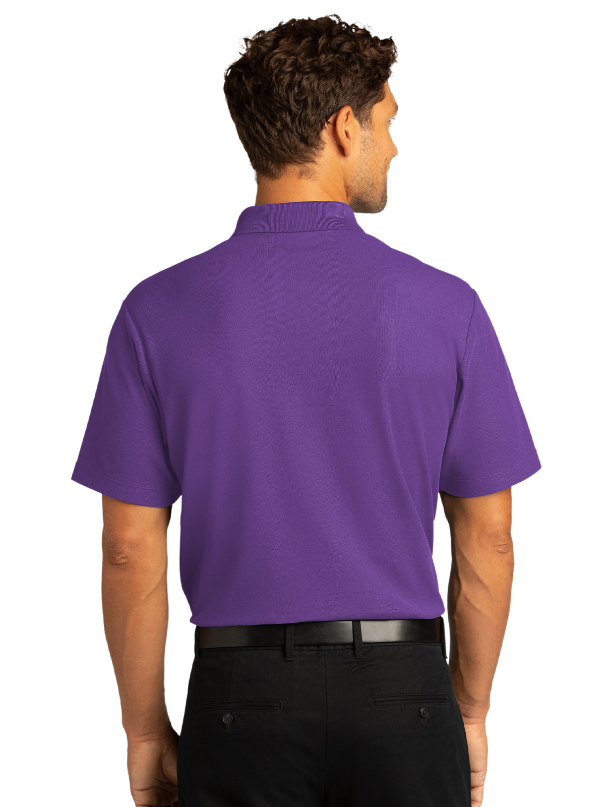 Men's Short Sleeve Polo - K810 - Purple