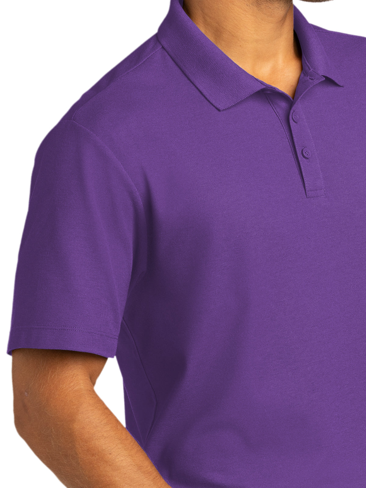 Men's Short Sleeve Polo - K810 - Purple