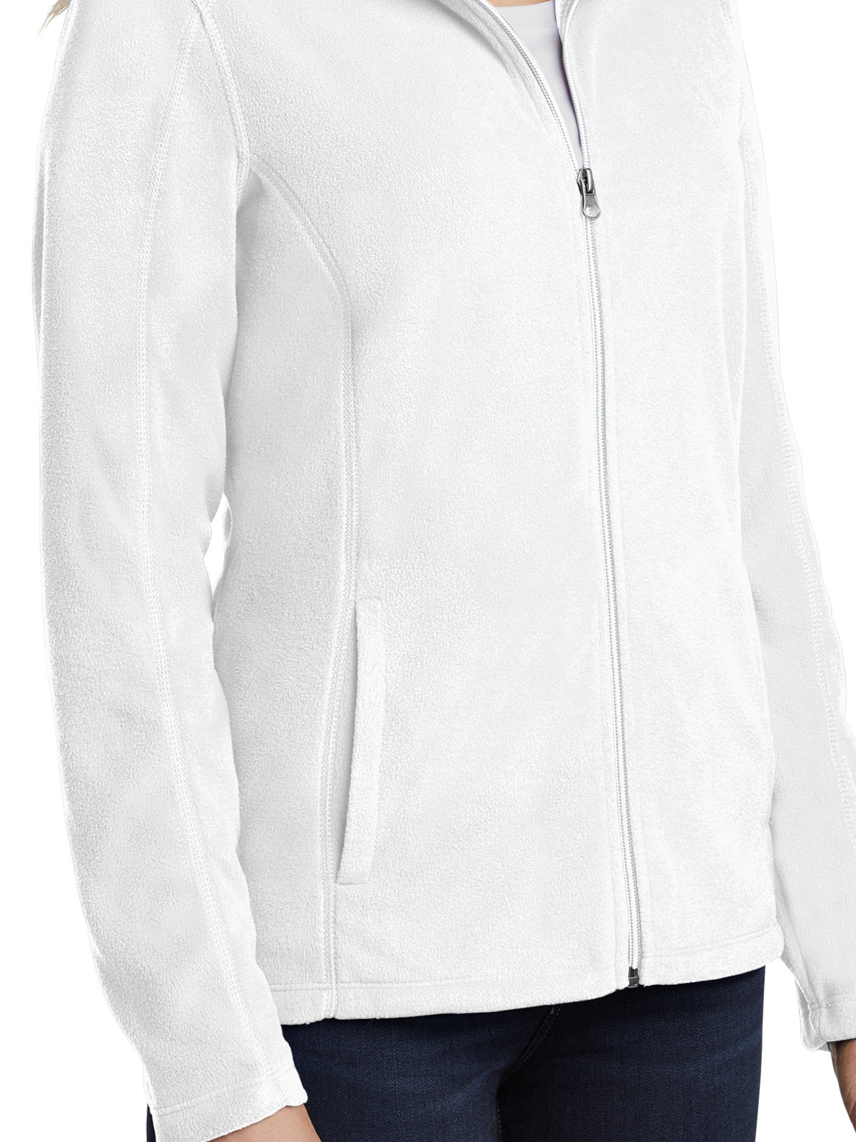 Women's Microfleece Jacket - L223 - White