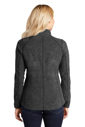 Women's Full-Zip Jacket - L235 - Black Charcoal Heather