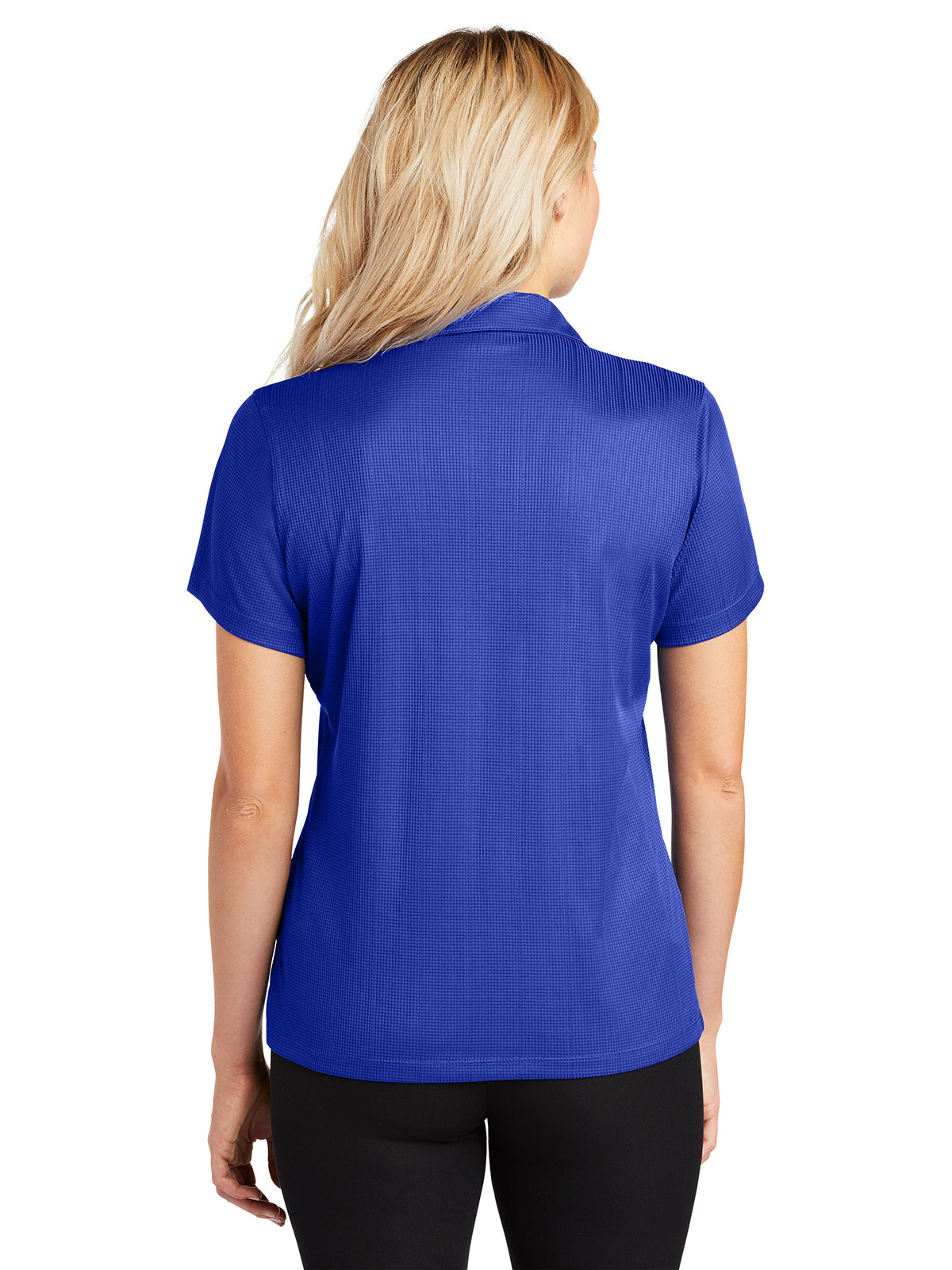 Women's Jacquard Polo - L528 - Hyper Blue