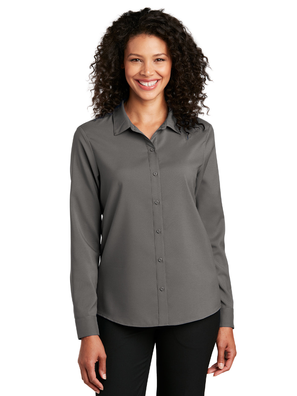 Women's Long Sleeve Performance Shirt - LW401 - Graphite