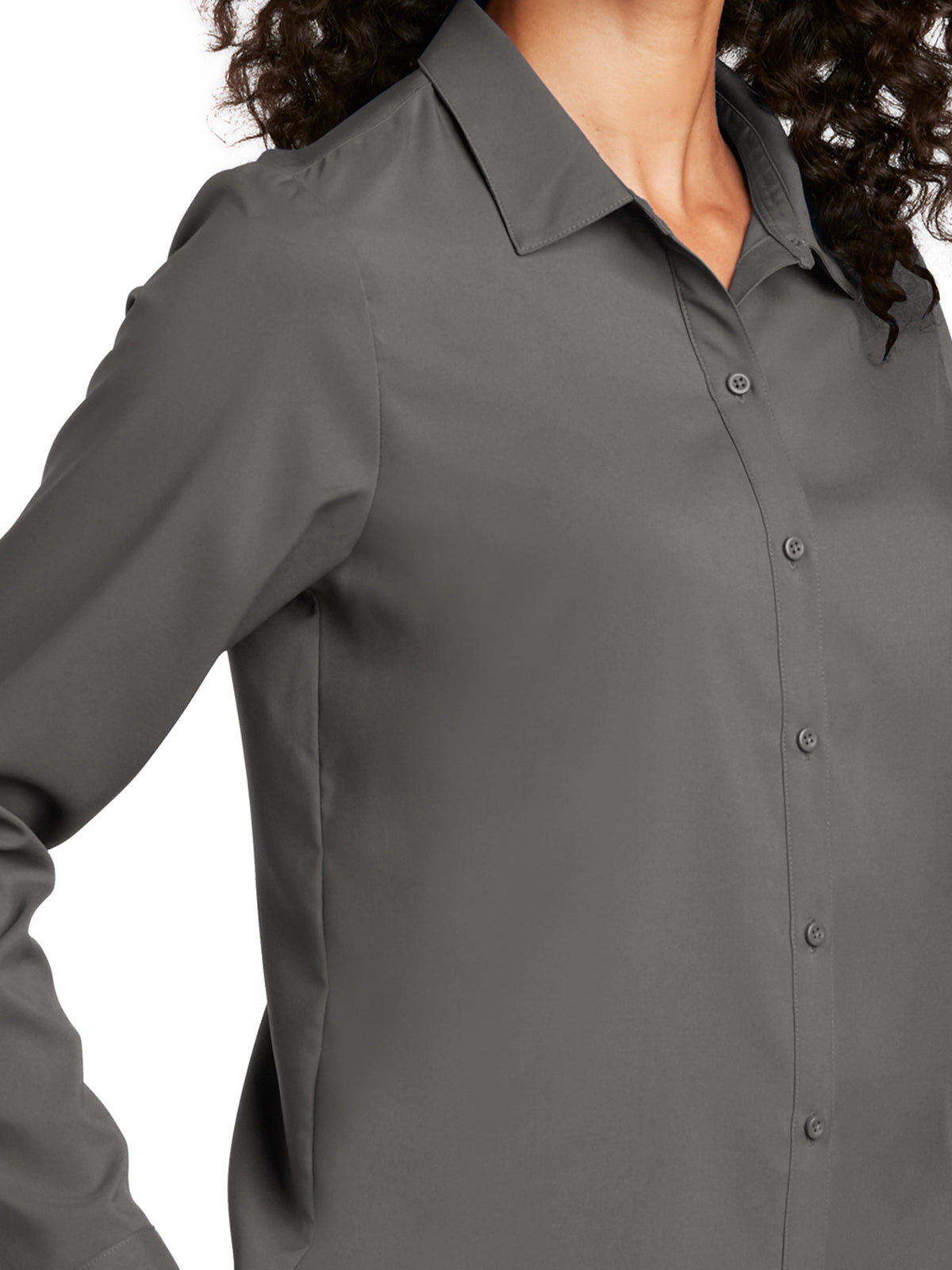 Women's Long Sleeve Performance Shirt - LW401 - Graphite