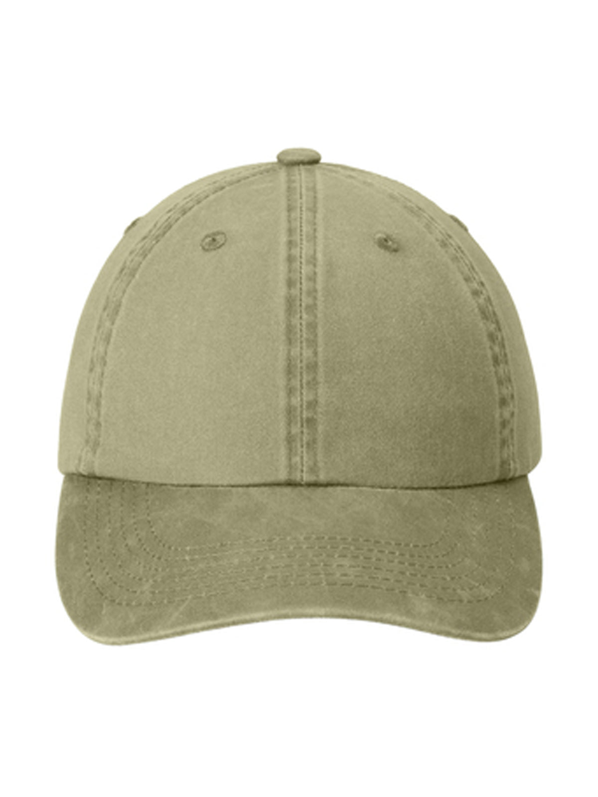 Unisex Garment Washed Cap - PWU - Khaki