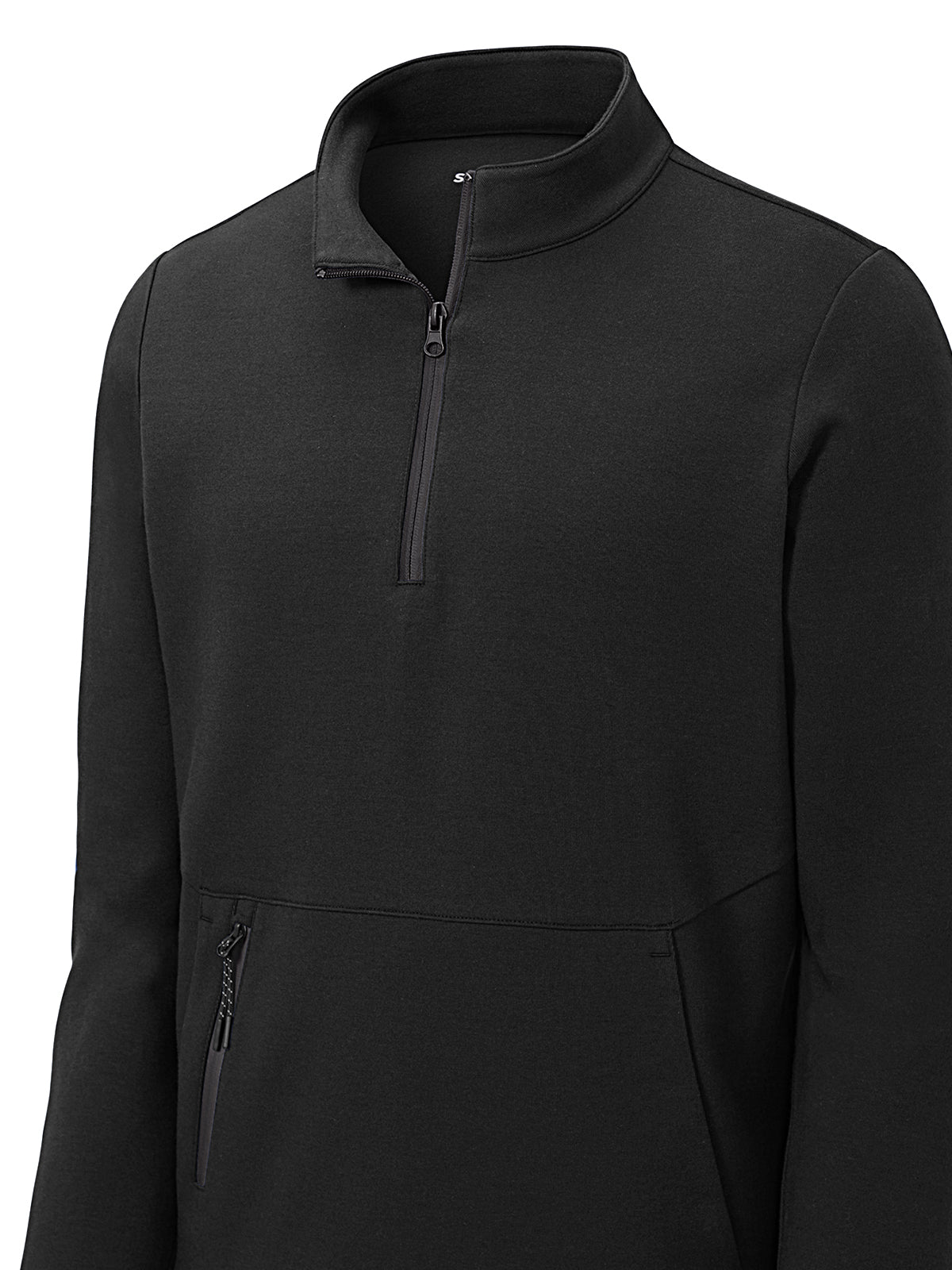 Men's 1/4-Zip Pullover Sweatshirt - ST281 - Black