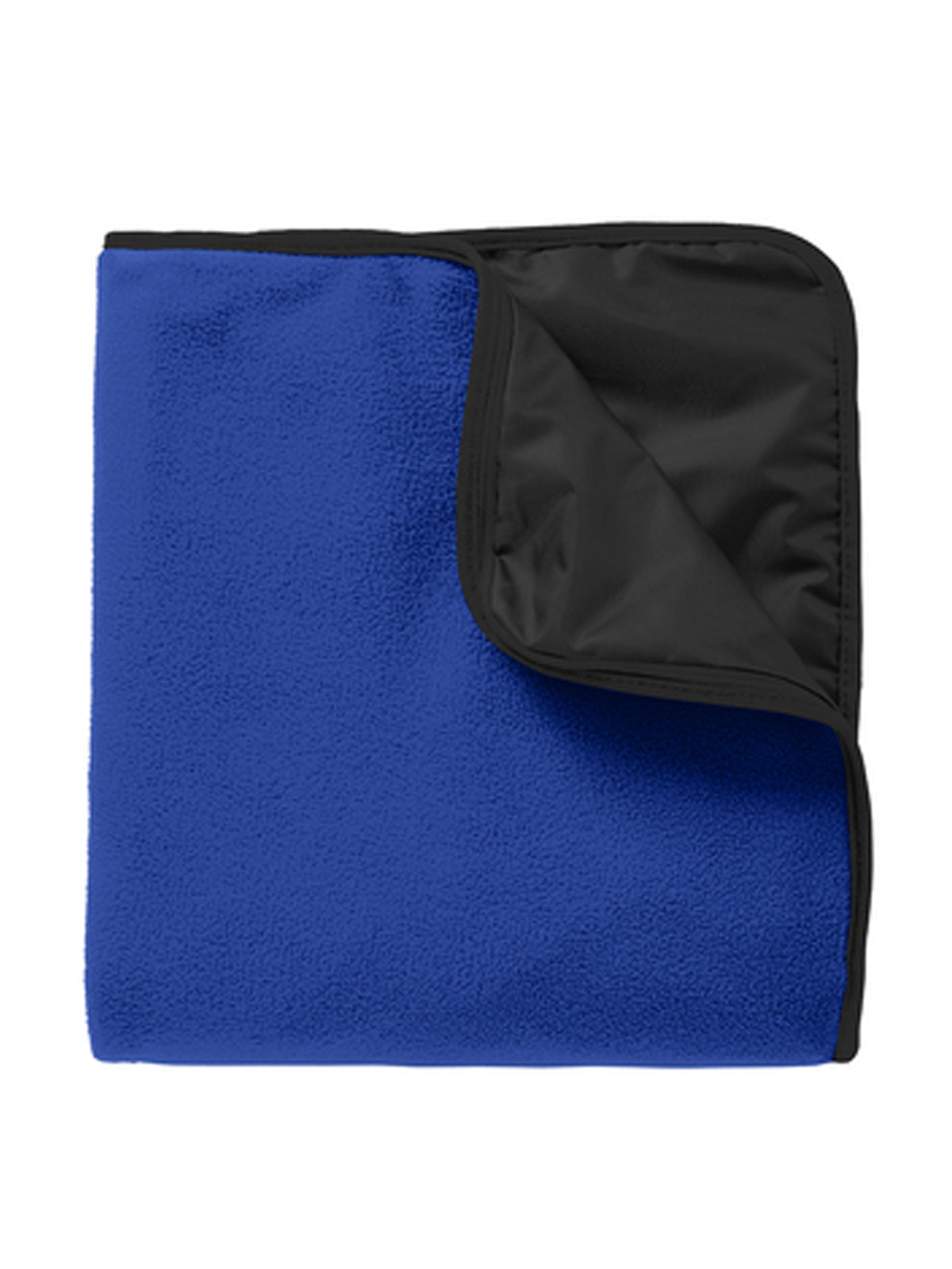 Fleece & Poly Travel Blanket - TB850 - True Royal/Black