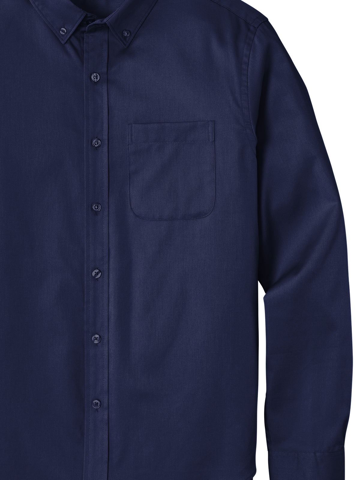 Men's Long Sleeve Button Up Performance Shirt - W808 - True Navy