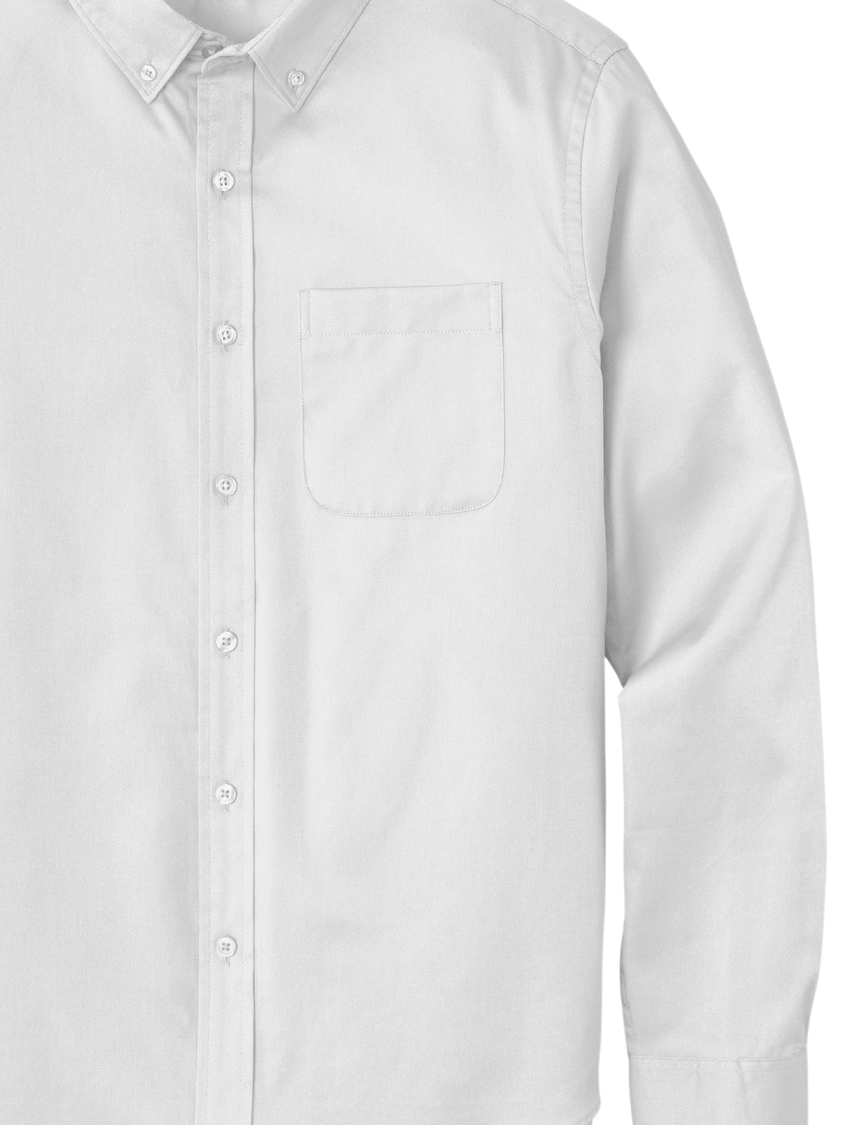 Men's Long Sleeve Button Up Performance Shirt - W808 - White