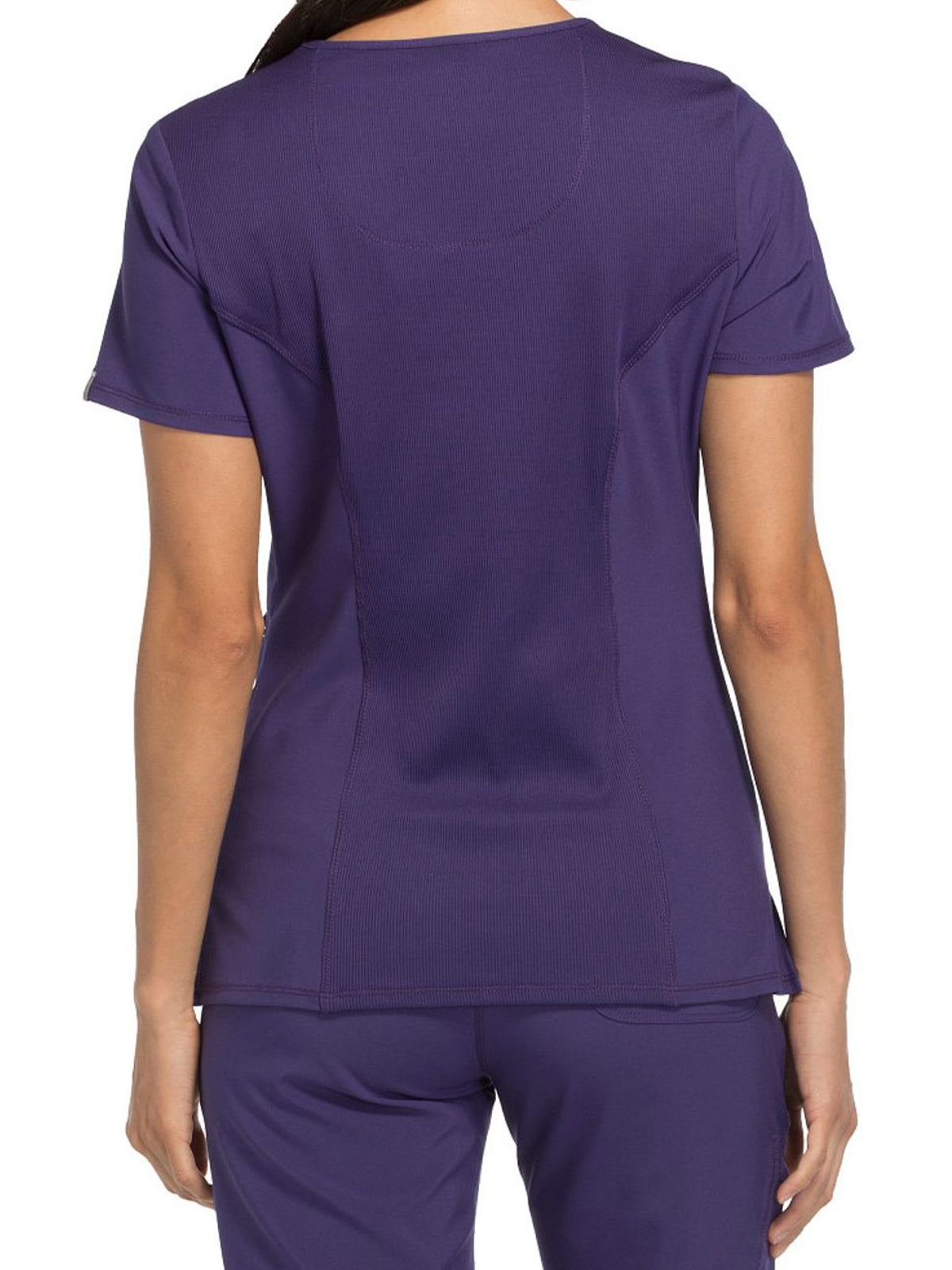 Women's 4-Pocket Mock Wrap Top - 2625A - Grape