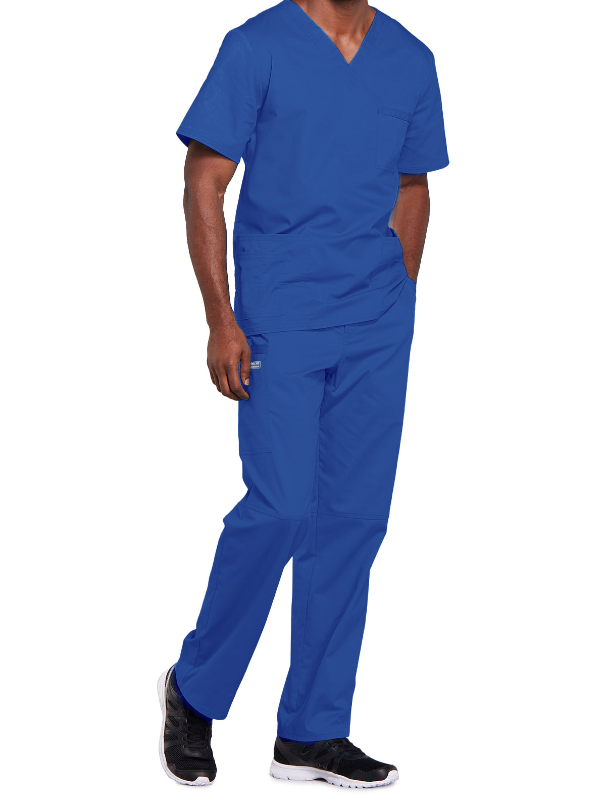 Unisex 2-Pocket V-Neck Top - 4725 - Royal
