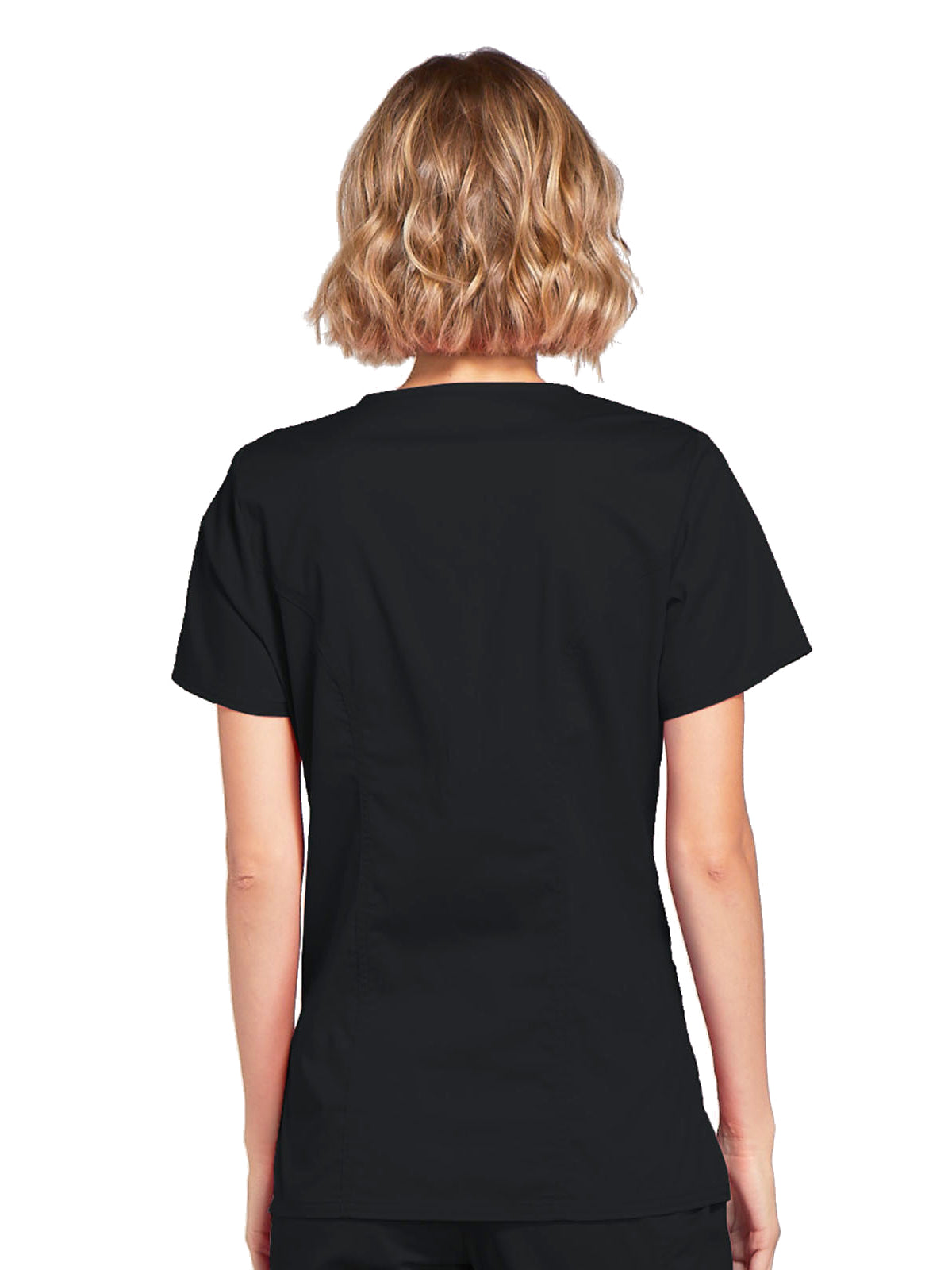 Women's 3-Pocket Mock Wrap Top - 4728 - Black