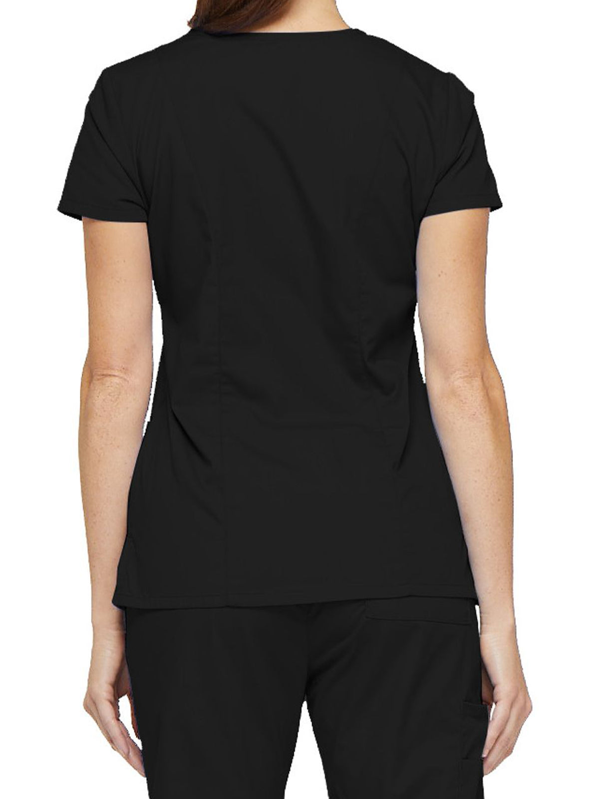 Women's 6-Pocket V-Neck Top - 85906 - Black