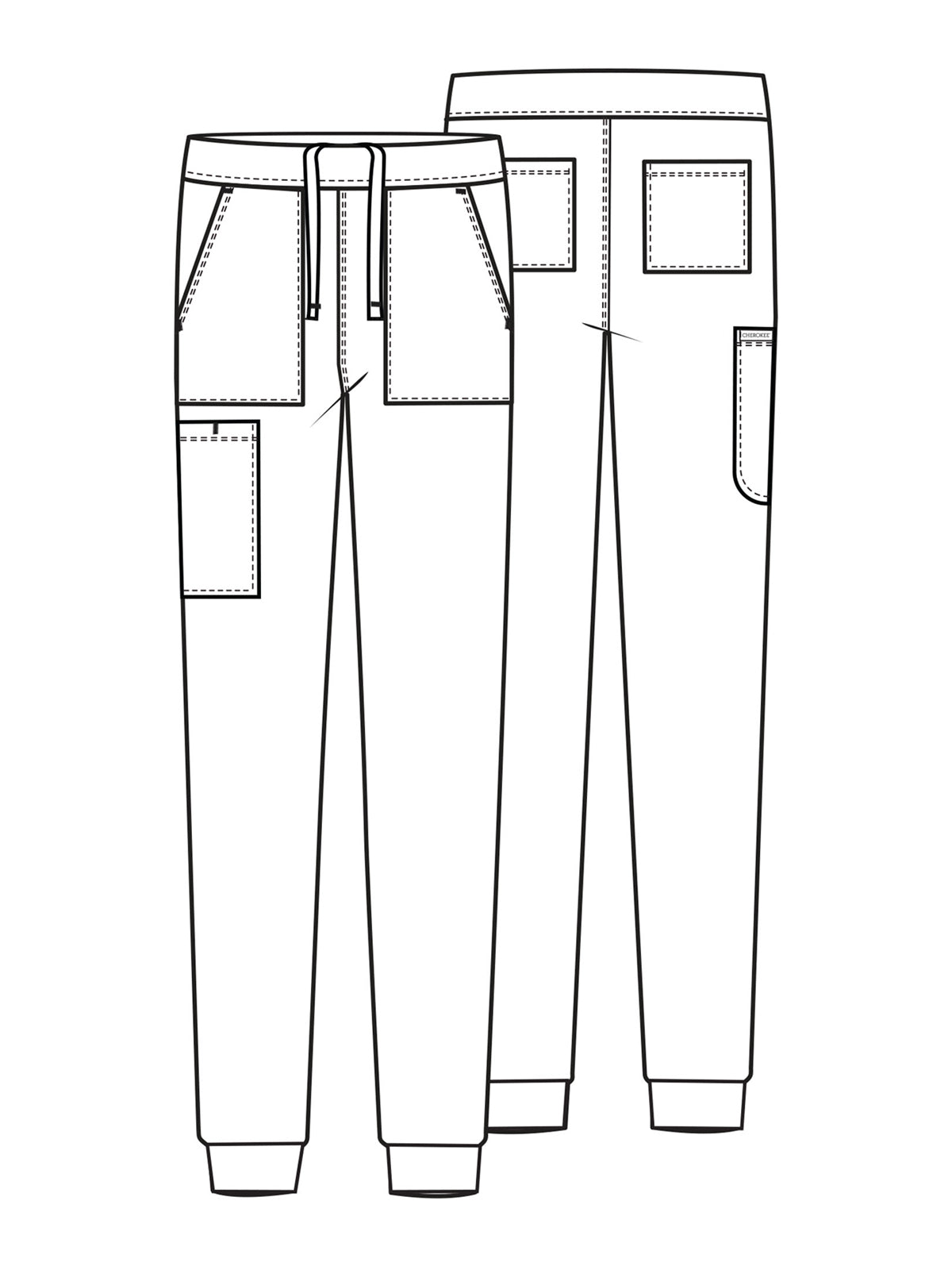 Men's 5-Pocket Jogger Pant - CK034 - Ciel