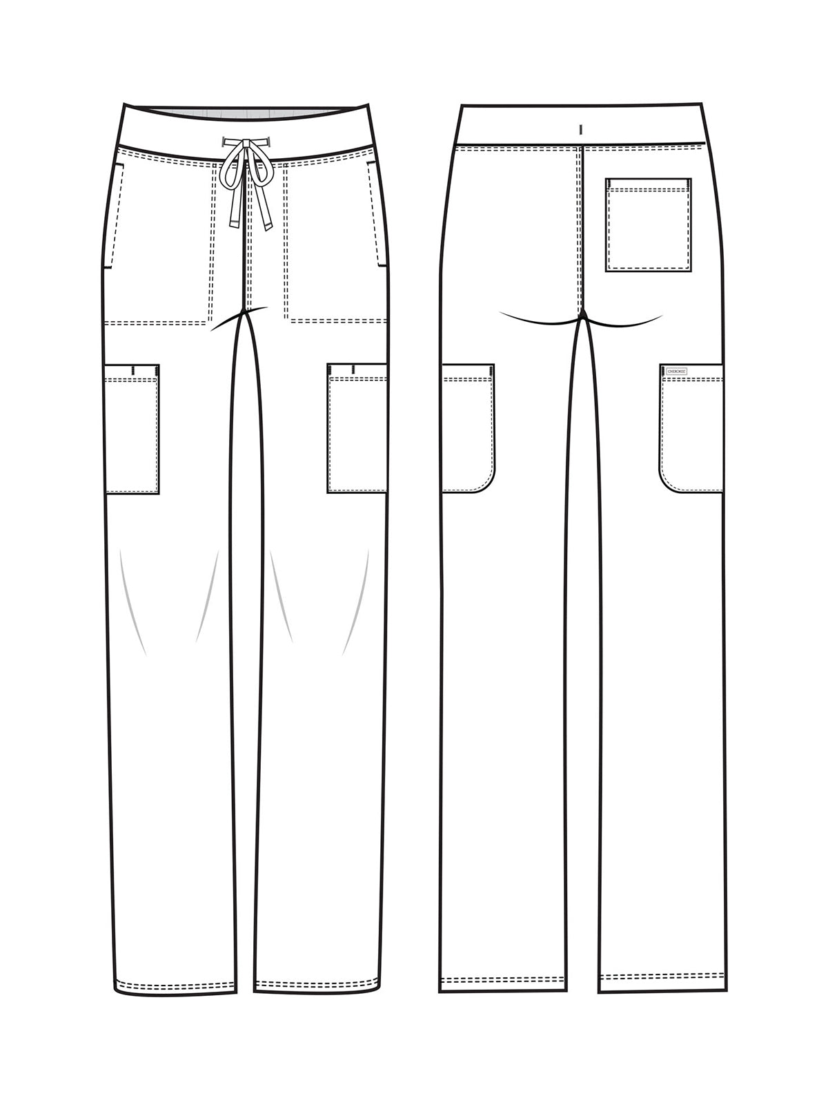 Women's 5-Pocket Straight Leg Pant - CK096 - Pewter