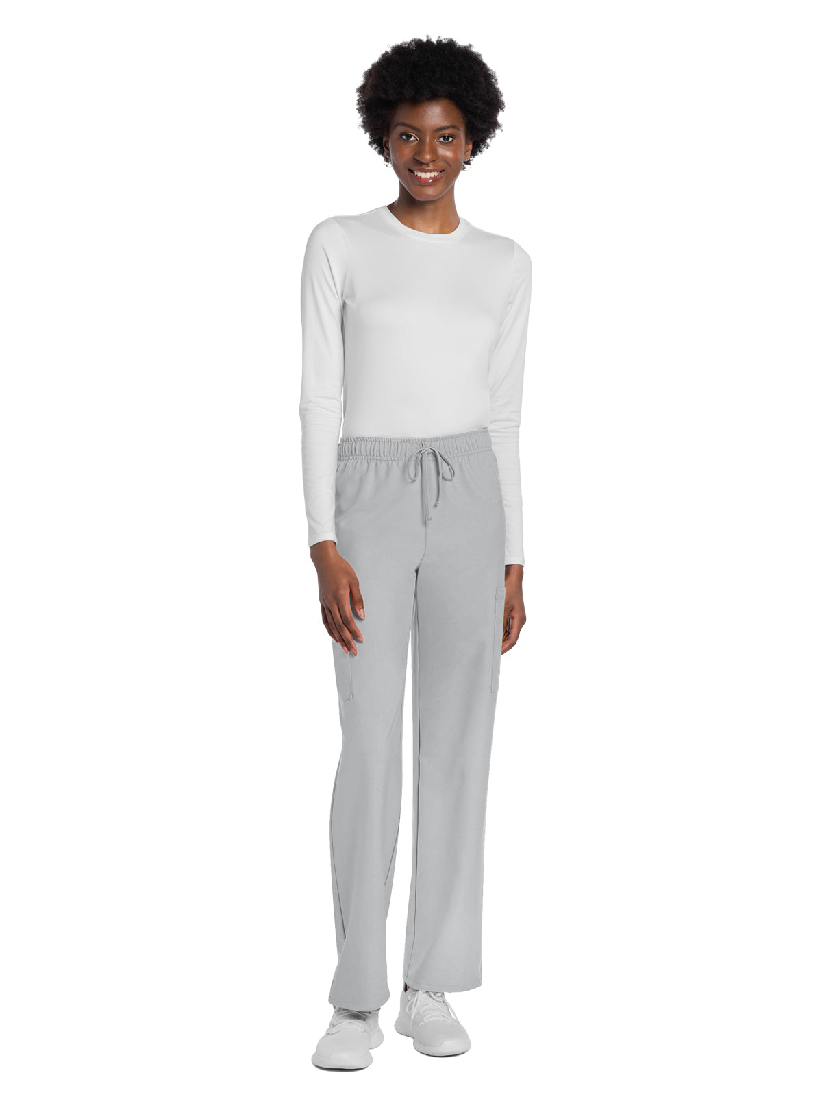 Unisex 3-Pocket Mid Rise Drawstring Pant - CK280A - Grey