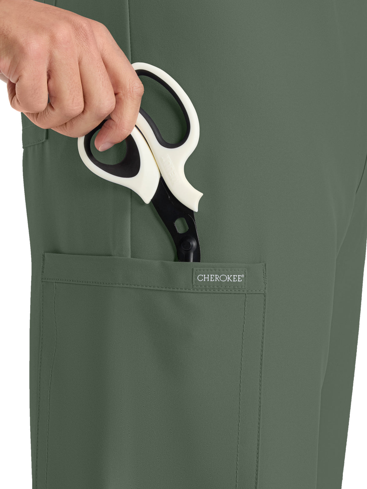 Unisex 3-Pocket Mid Rise Drawstring Pant - CK280A - Olive