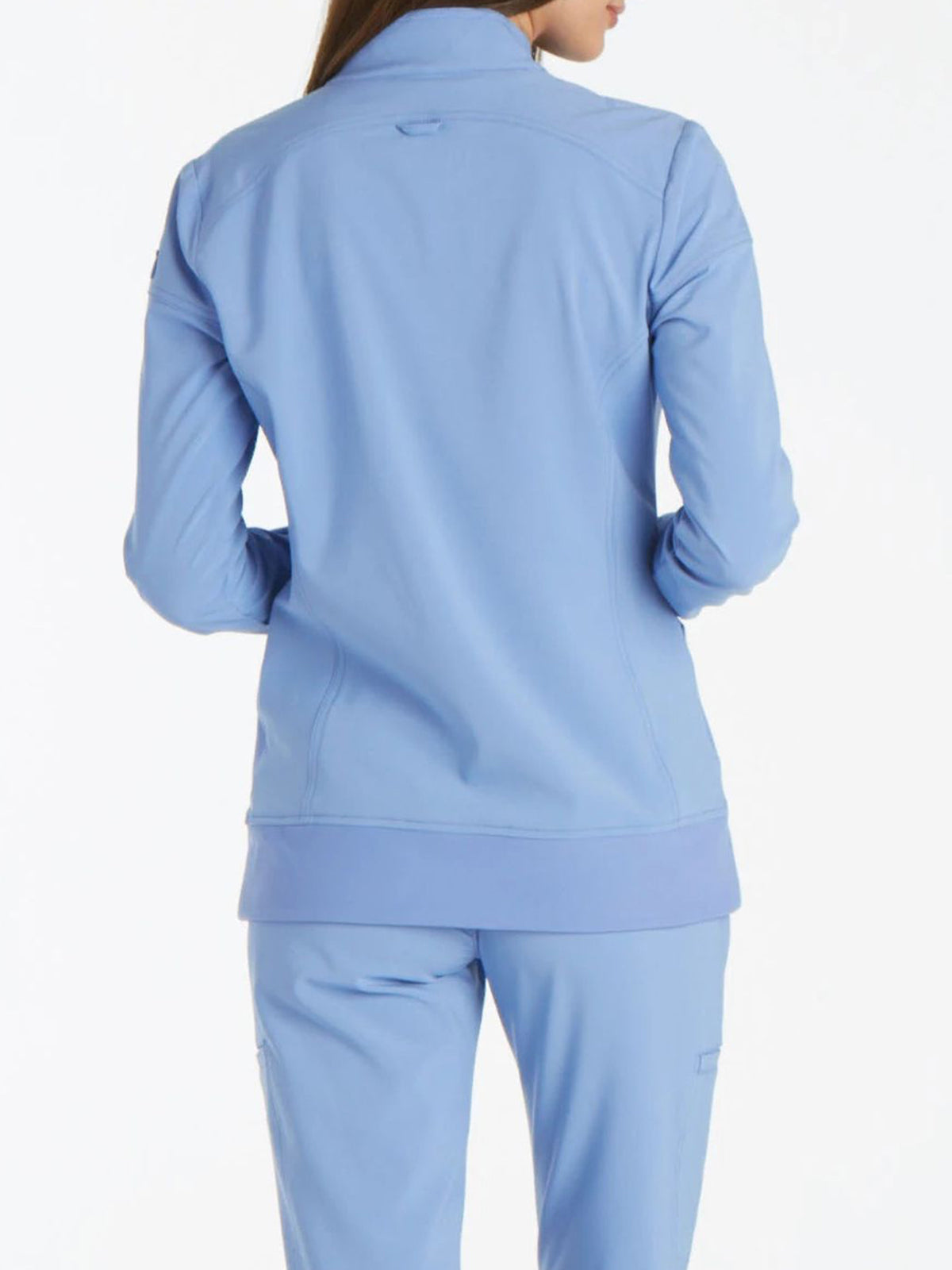 Women's 2 Pocket Zip Front Jacket - CK303 - Ciel Blue