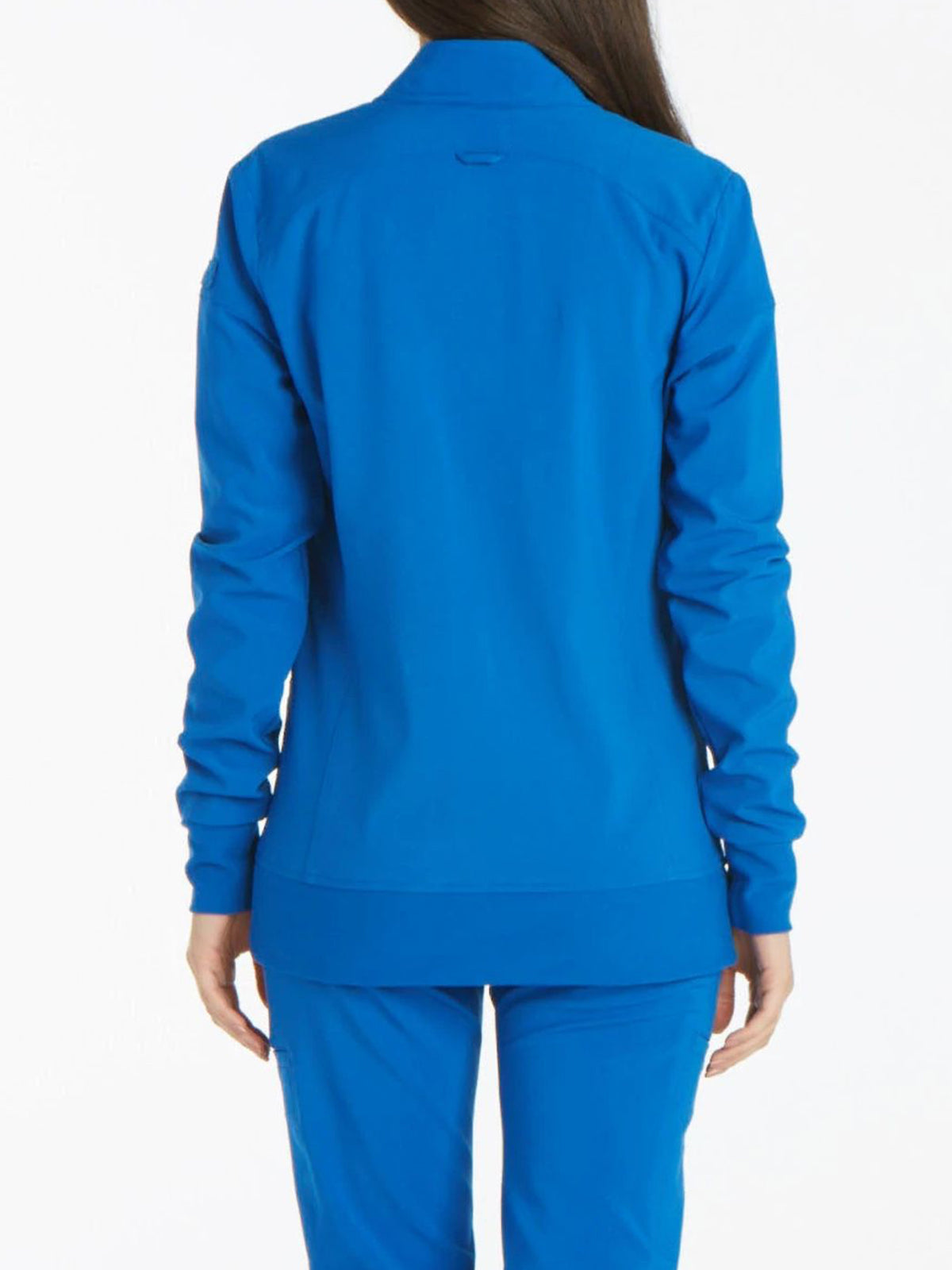 Women's 2 Pocket Zip Front Jacket - CK303 - Royal