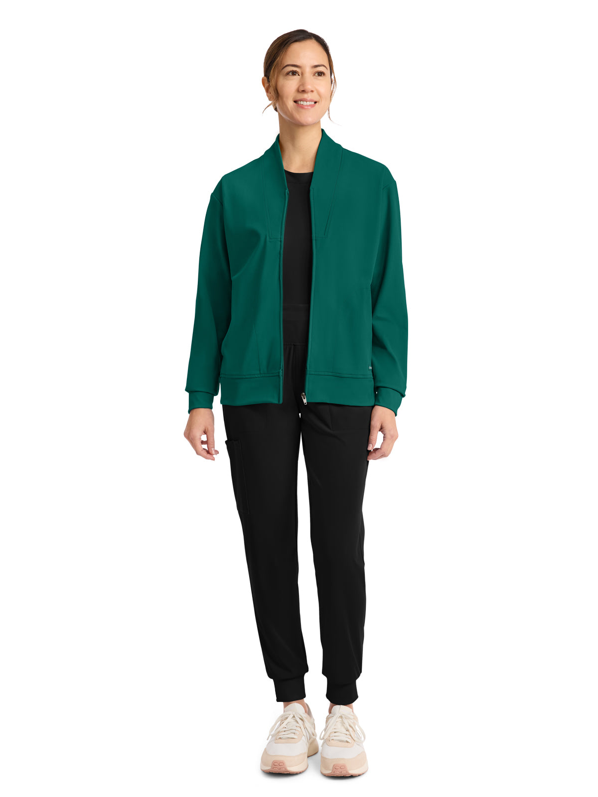 Women's 2-Pocket Warm-Up Jacket - CK353 - Hunter