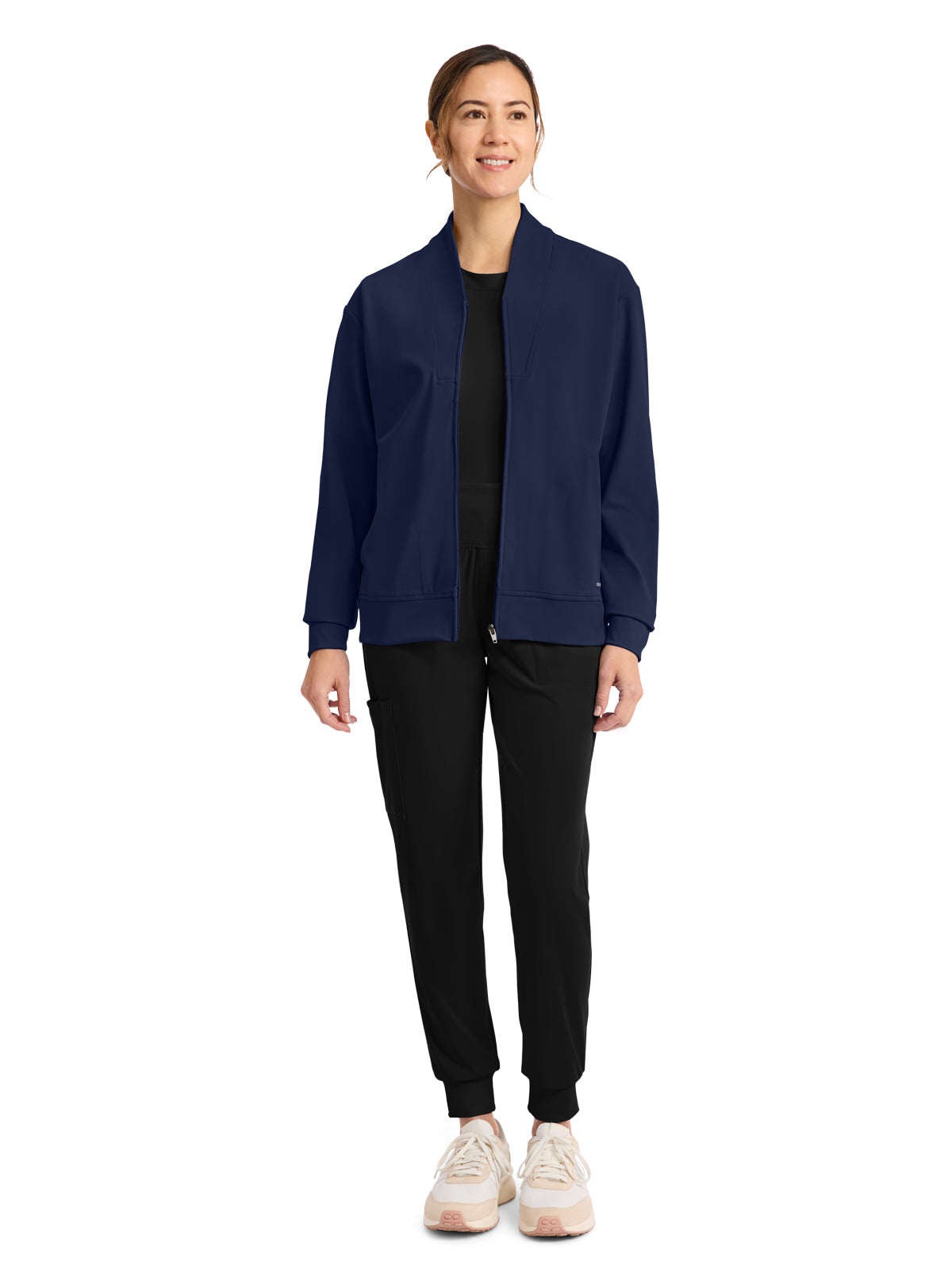 Women's 2-Pocket Warm-Up Jacket - CK353 - Navy