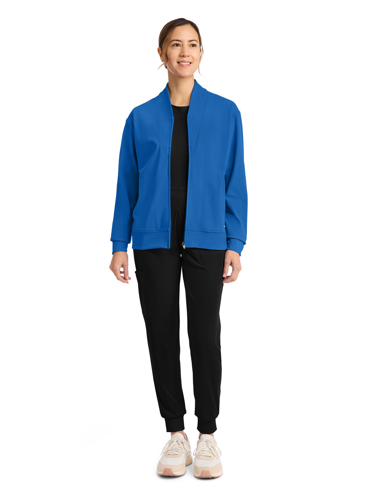 Women's 2-Pocket Warm-Up Jacket - CK353 - Royal